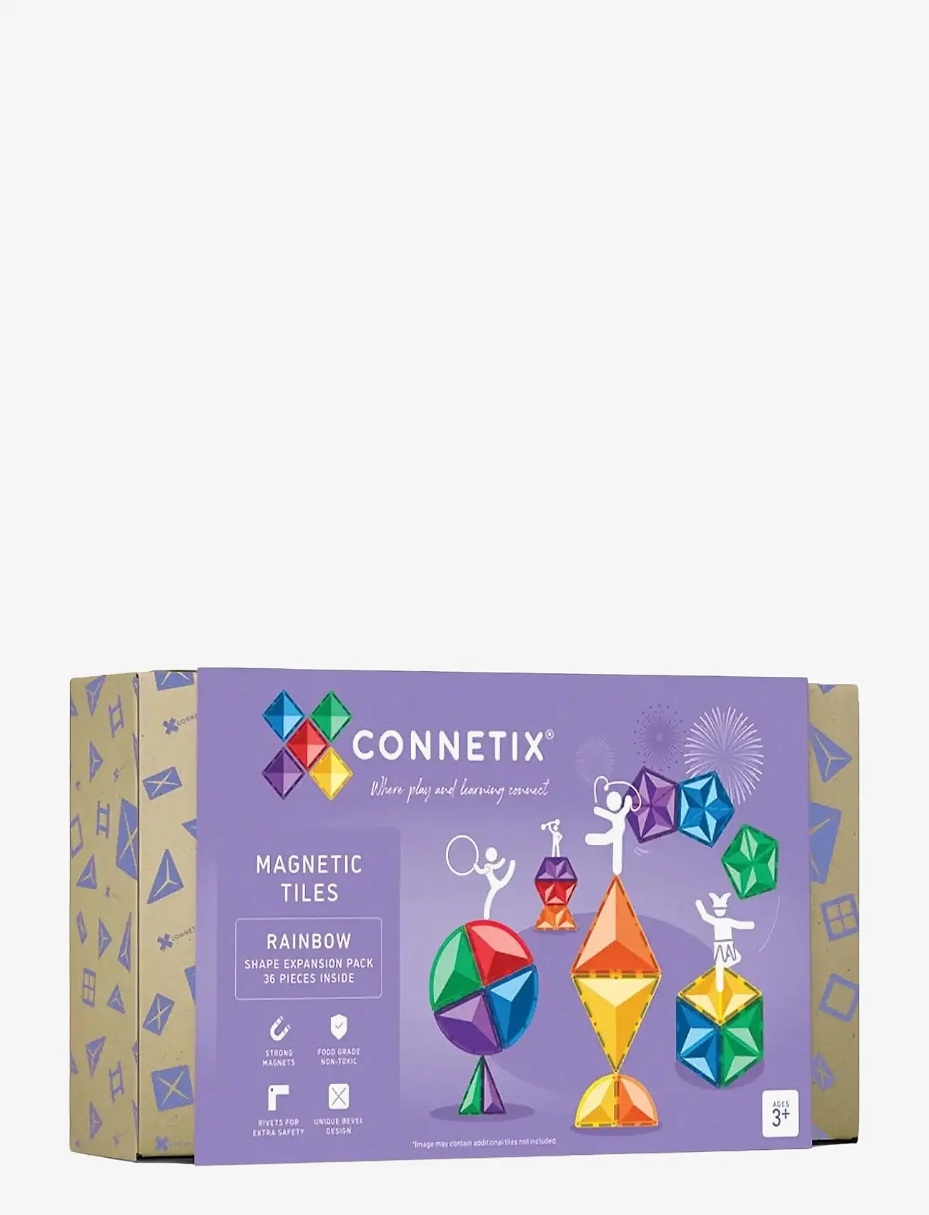 Connetix - Rainbow Shape Expansion Pack 36 Pieces - multi coloured - 1