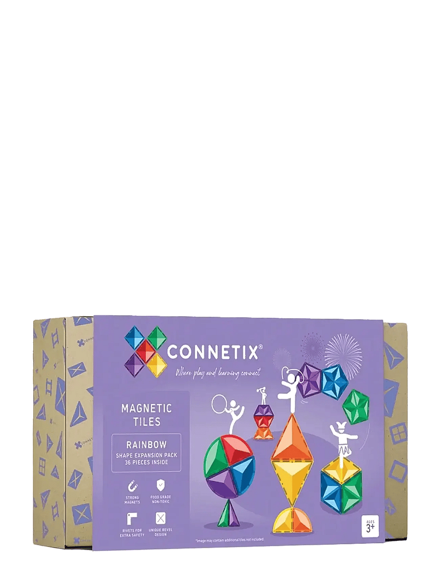 Connetix - Rainbow Shape Expansion Pack 36 Pieces - multi coloured - 1