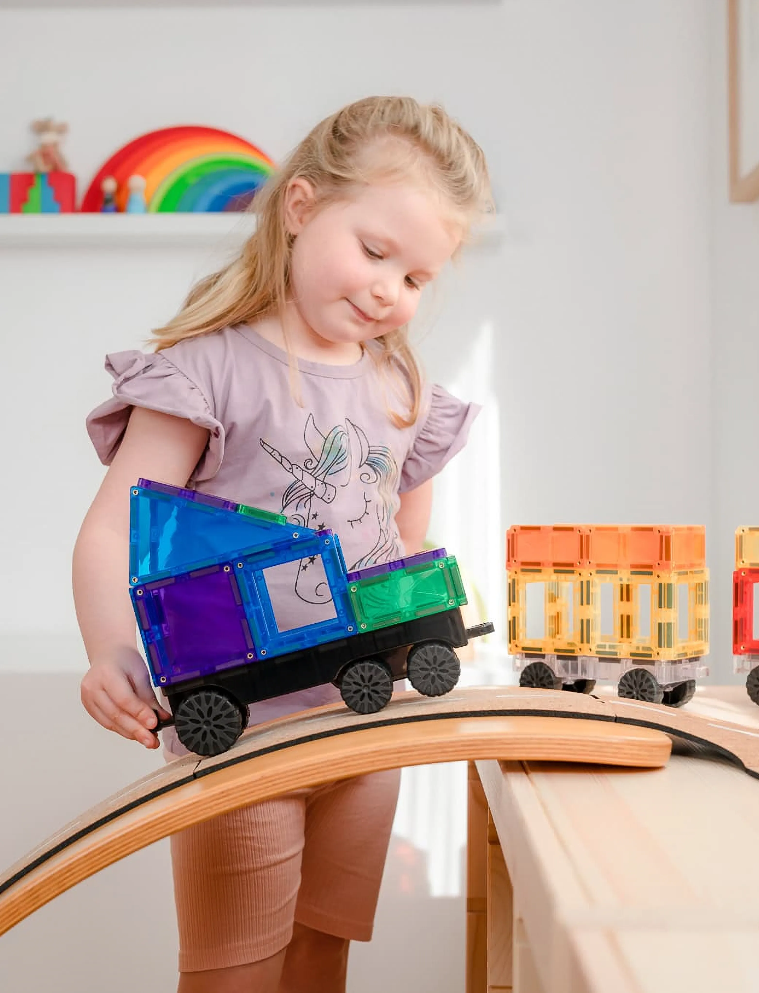 Connetix - Rainbow Transport Pack 50 Pieces - multi coloured - 3