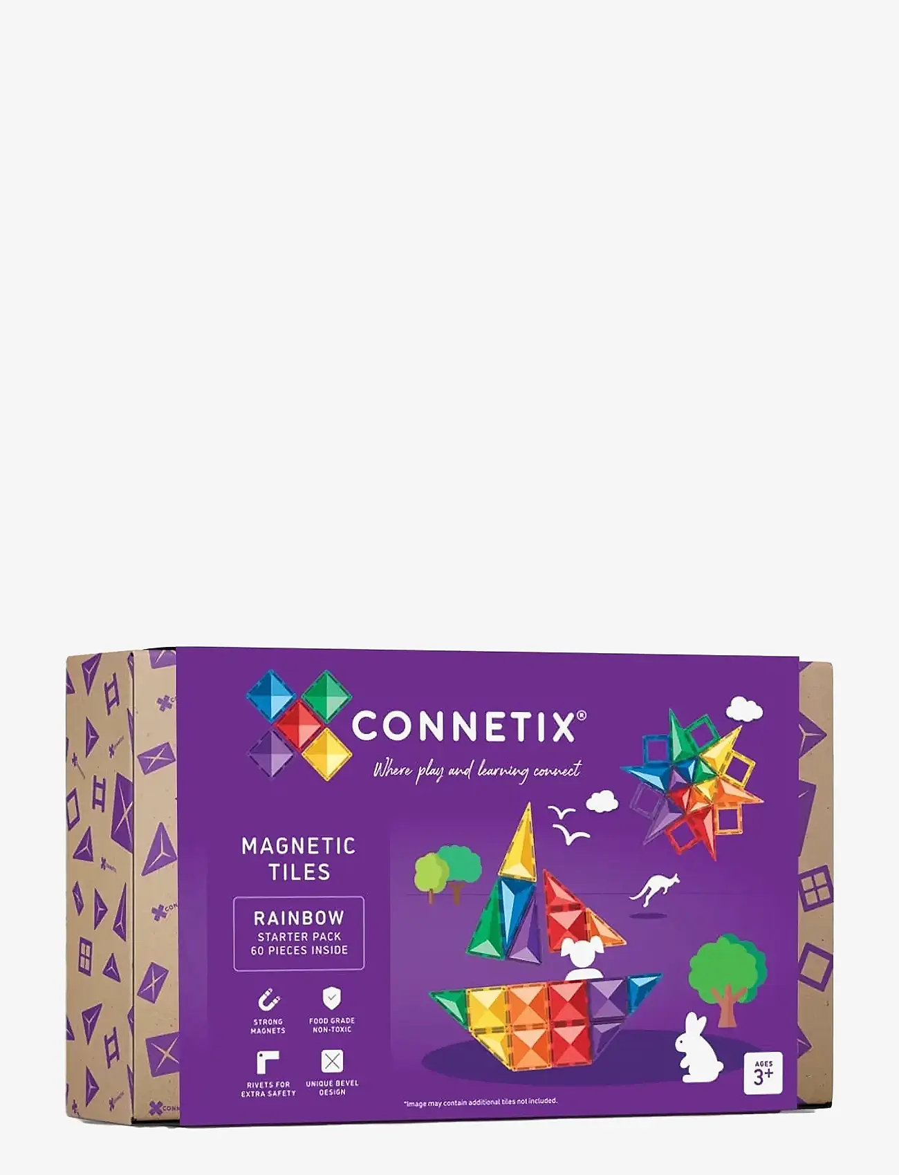 Connetix - Rainbow Starter Pack 60 Pieces - multi coloured - 1