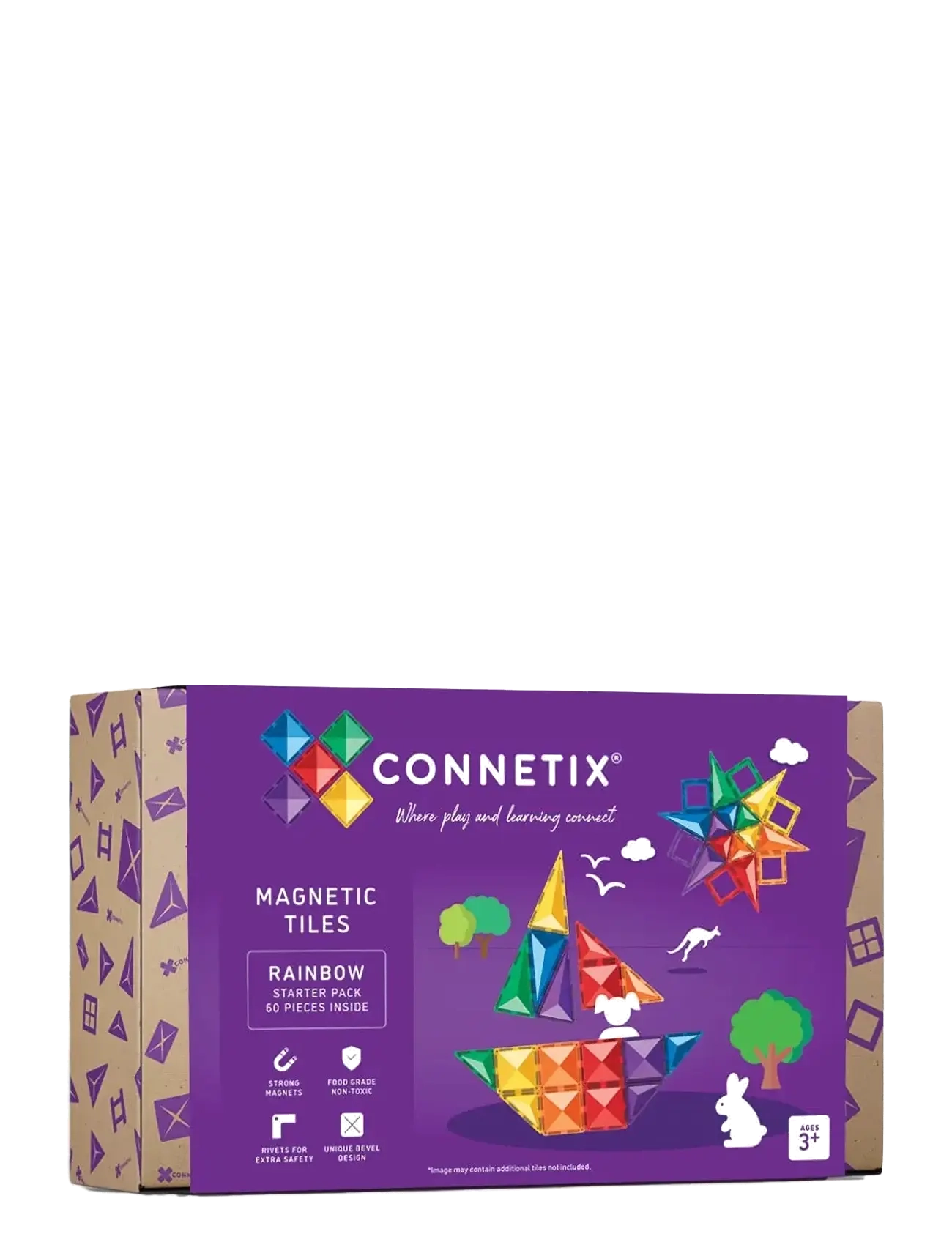 Connetix - Rainbow Starter Pack 60 Pieces - multi coloured - 1