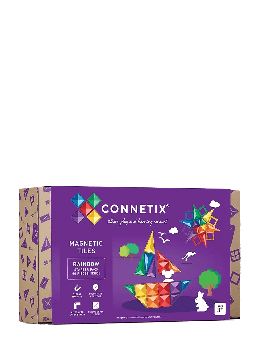Connetix - Rainbow Starter Pack 60 Pieces - multi coloured - 1