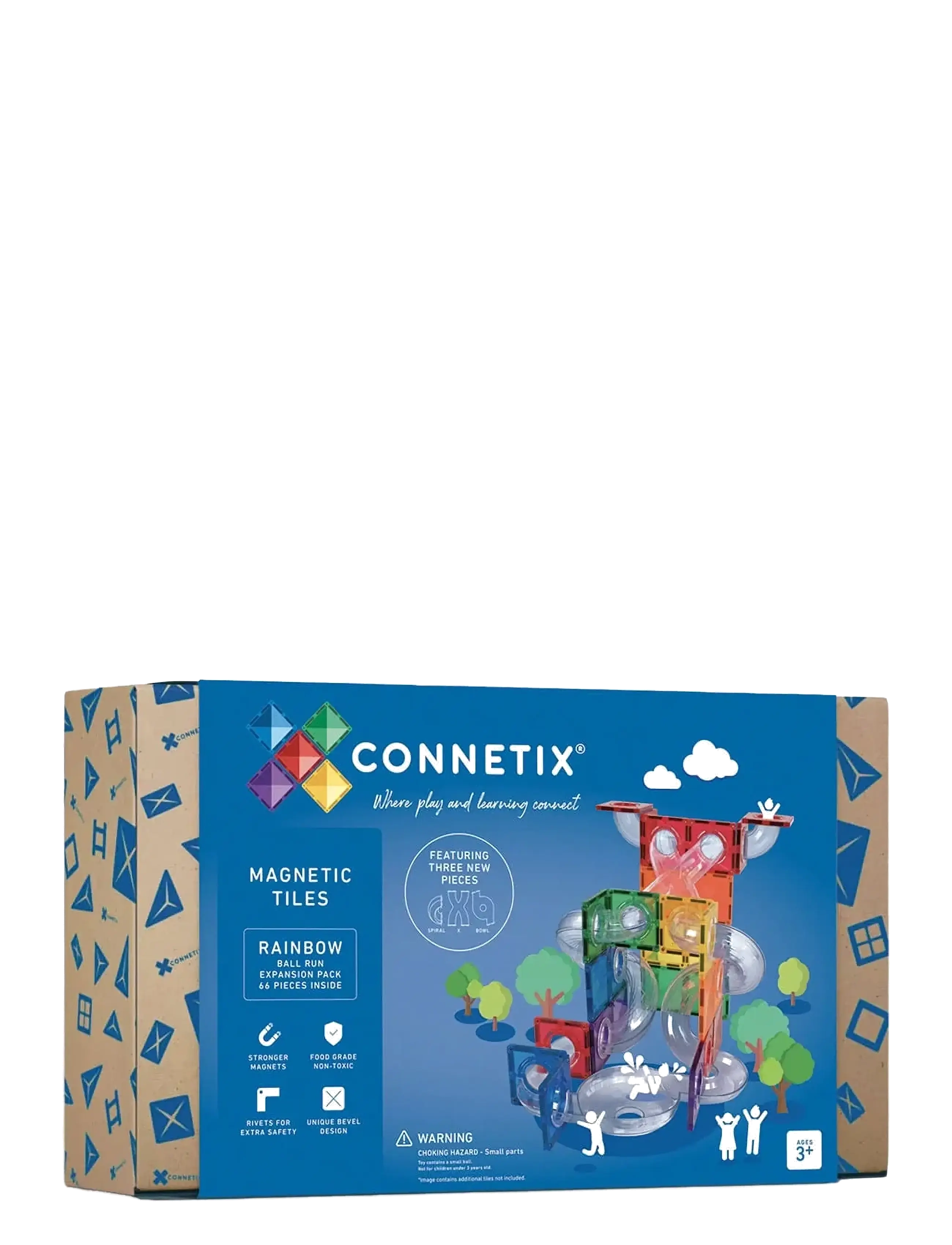 Connetix Rainbow Ball Run Expansion Pack 66 Pieces - Kuglebaner - MULTI COLOURED / multi