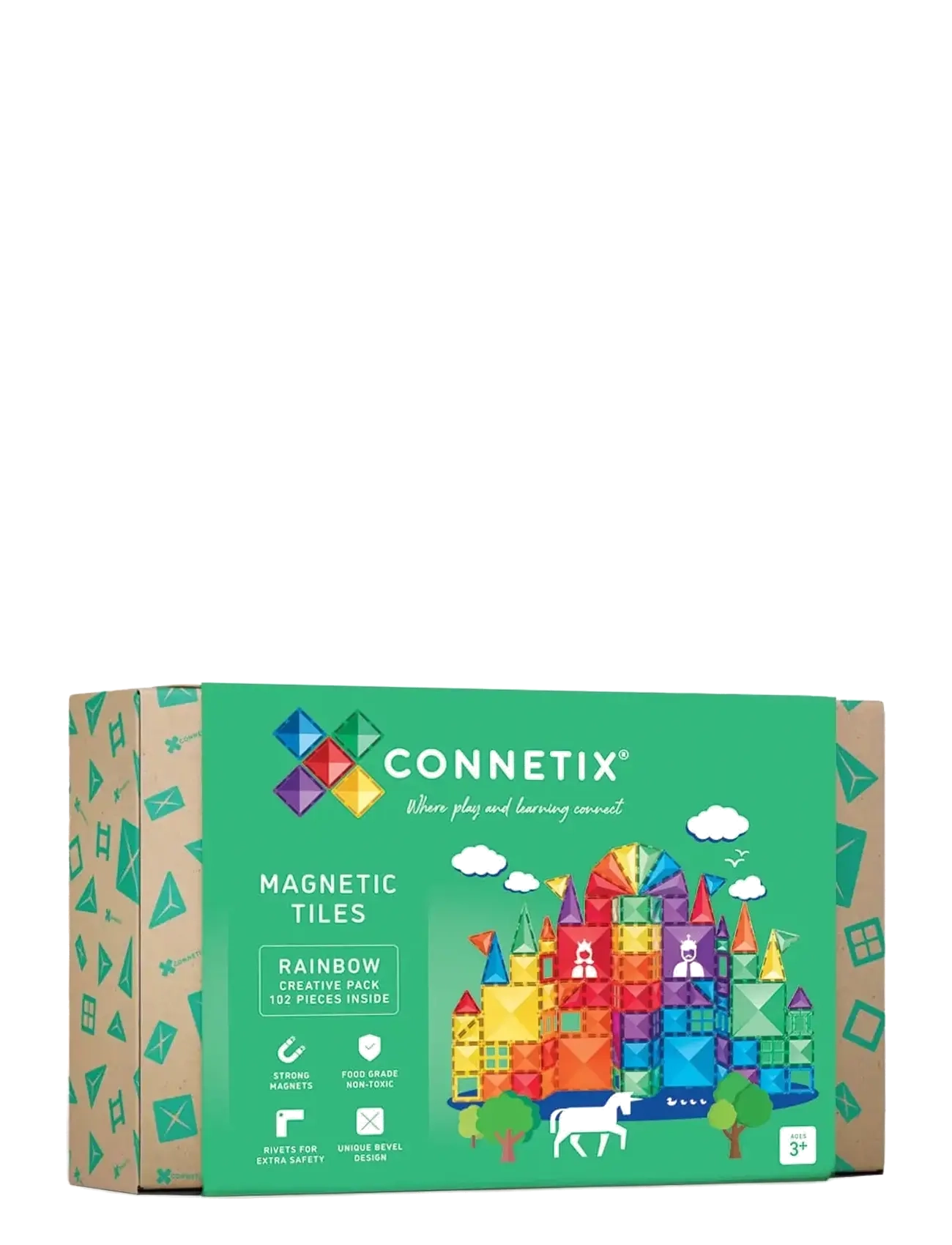 Connetix Rainbow Creative Pack 102 Pieces - Byggklossar & Byggsatser - MULTI COLOURED / multi