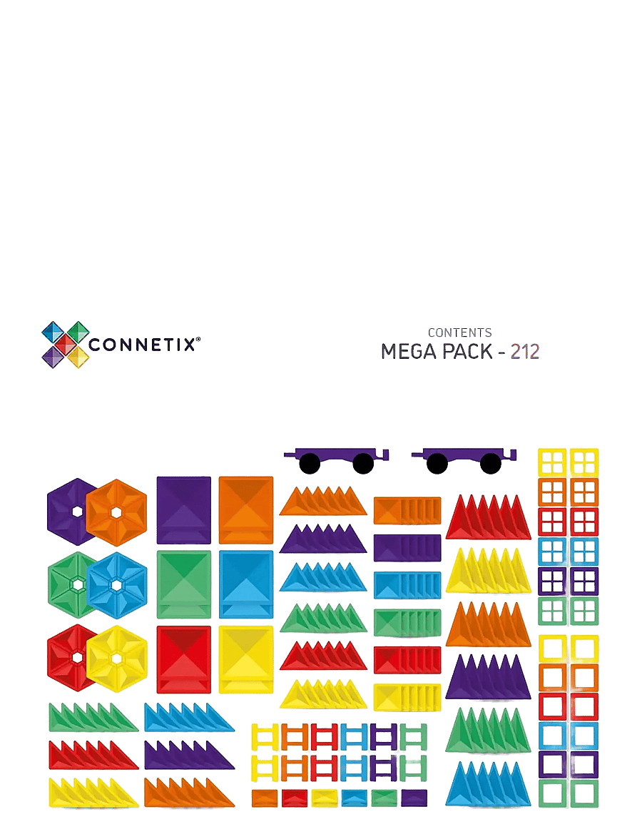 Connetix - Rainbow Mega Pack 212 Pieces - multi coloured - 2