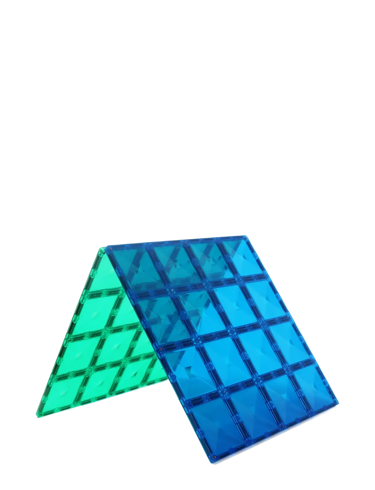 Connetix - Rainbow Blue & Green Base Plate Pack 2 Pieces - multi coloured - 2