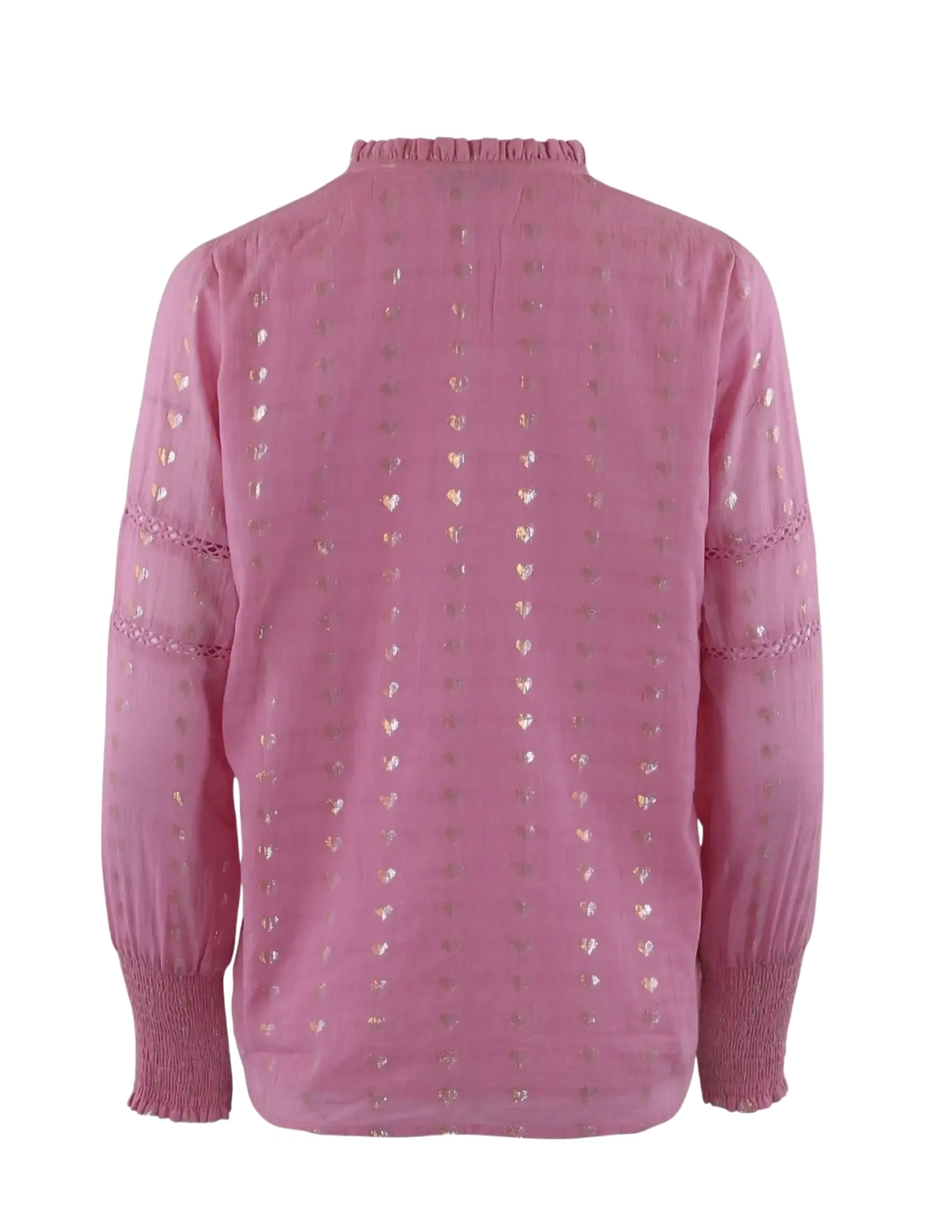 Continue - Asta heart - langærmede bluser - pink - 2