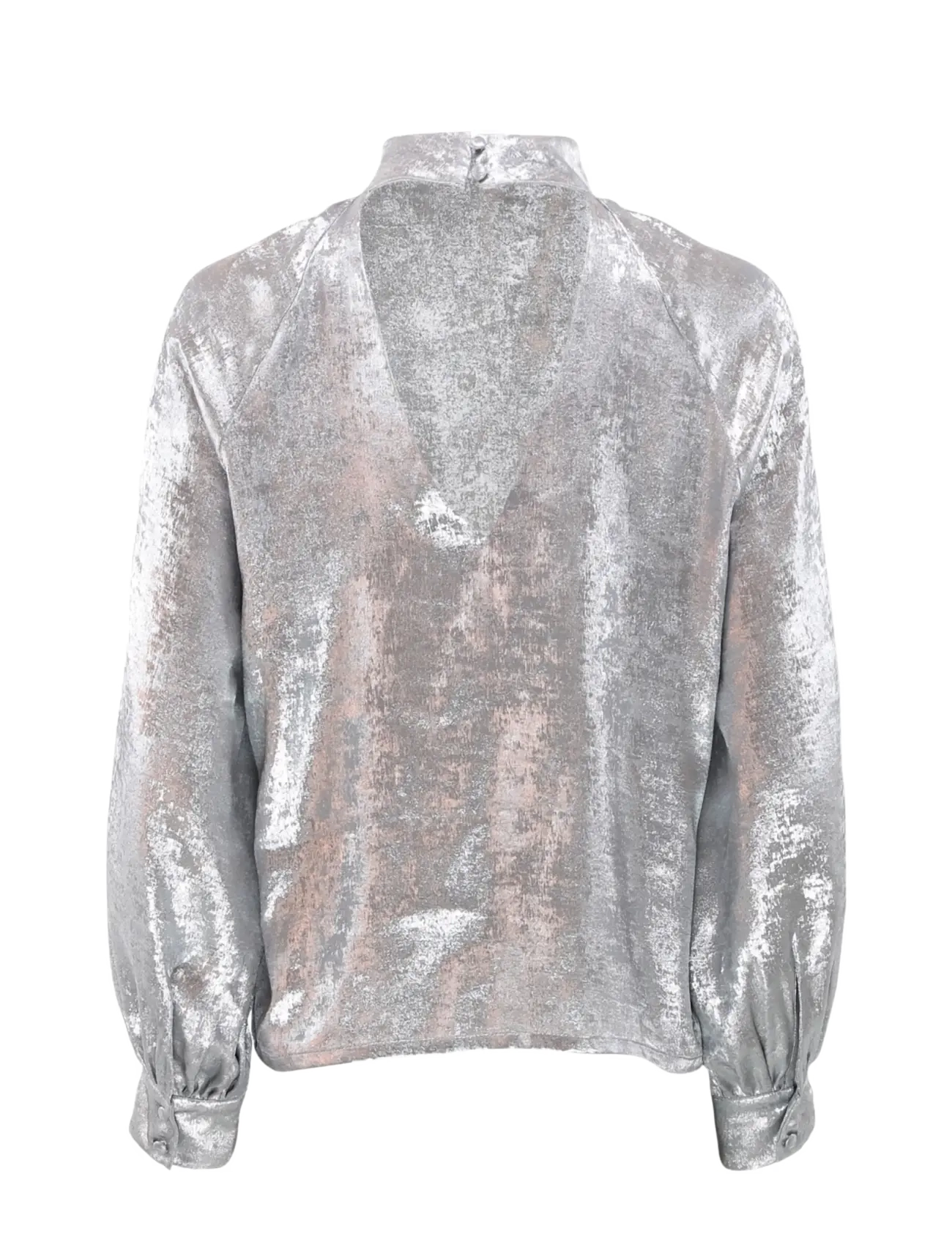 Continue - Thea silver - langärmlige blusen - silver - 2