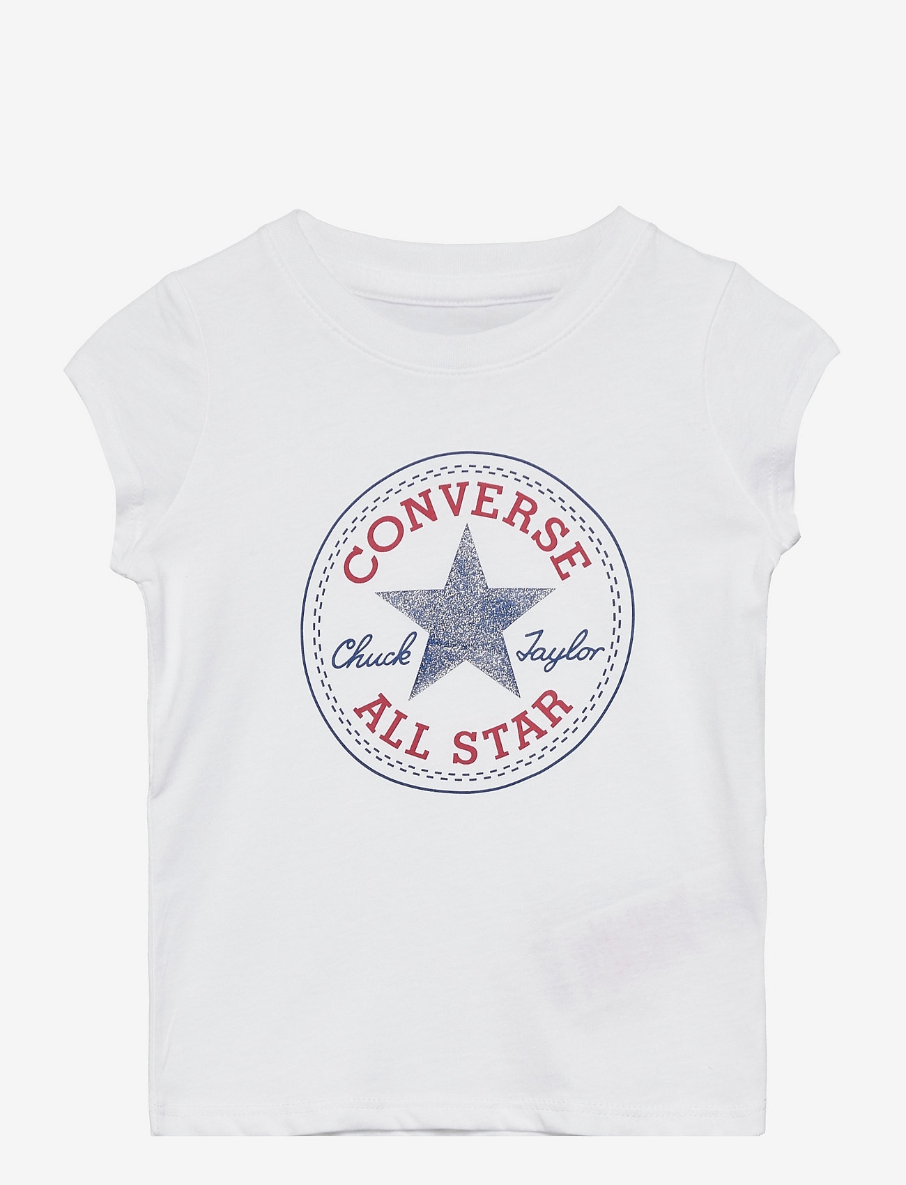 Converse - CNVG TIMELESS CHUCK PATCH TEE - lyhythihaiset - white - 0