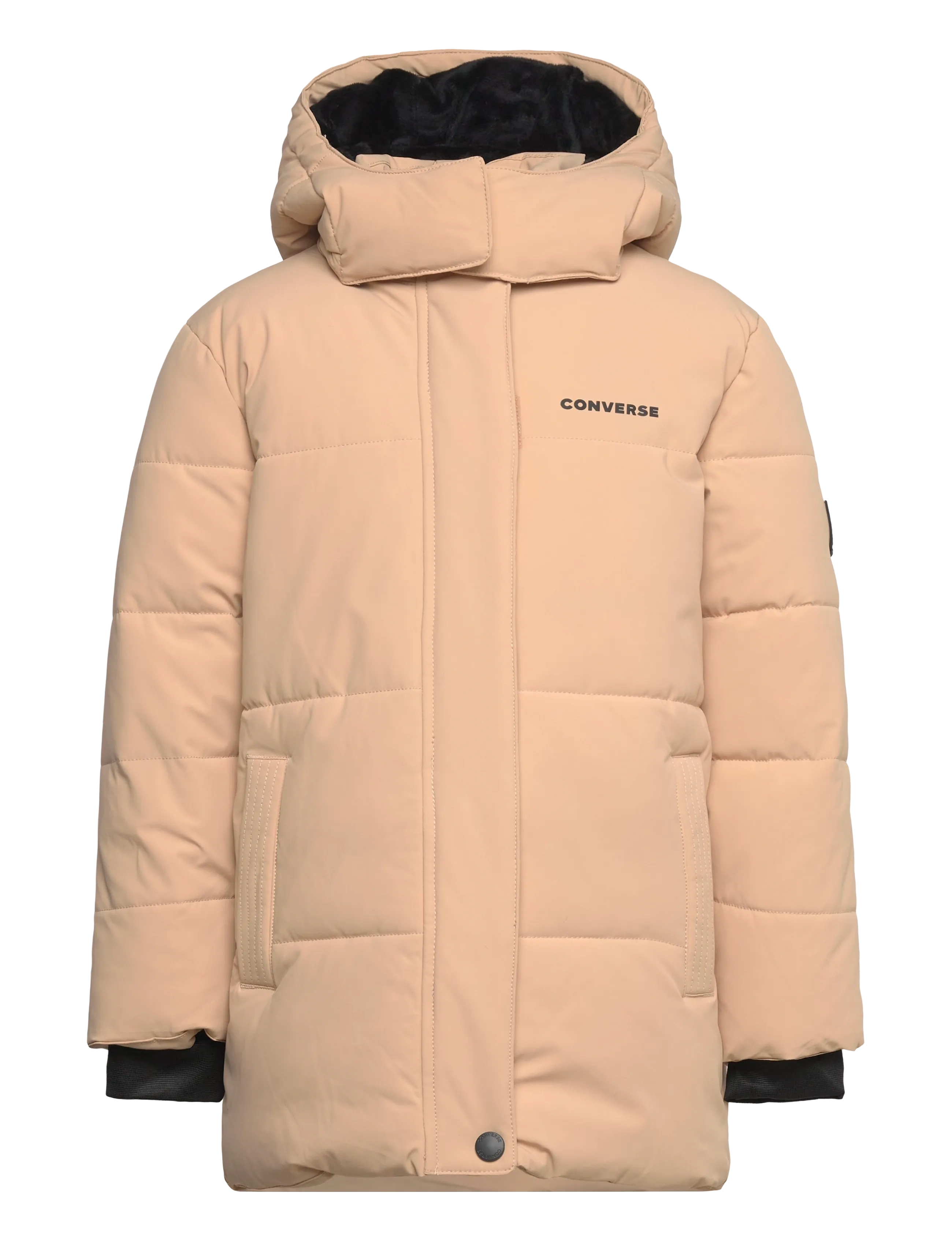 Converse Ho-Heavy Weight Oberbekleidung, 110 cm, Jackets & Coats, Beige - Puffer Padded, Kinder