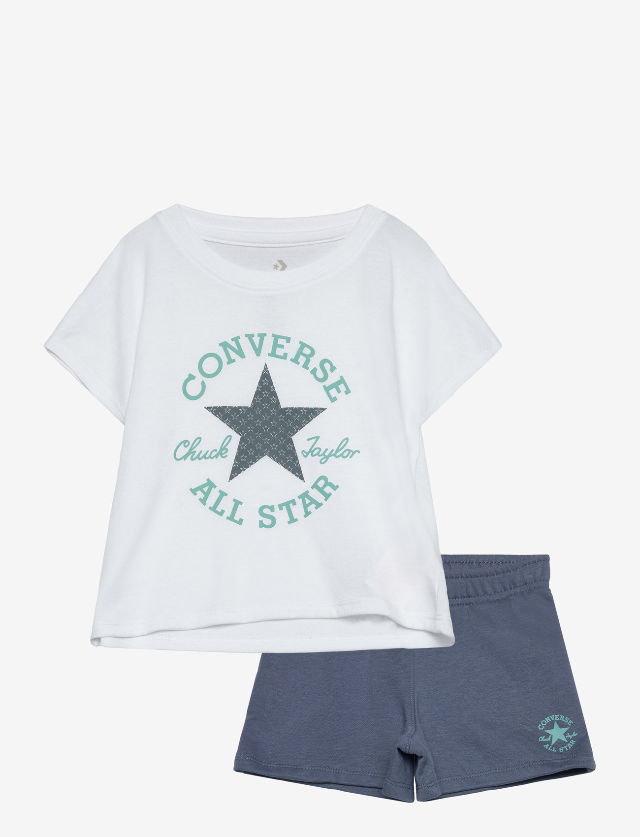 Converse - KS-KNIT SHORT SET - matchende sæt - lakeside blue - 0