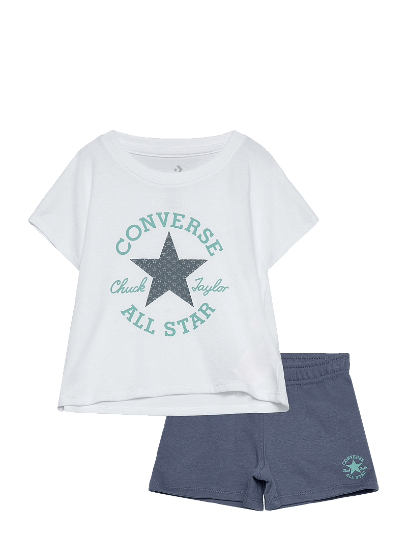 Converse - KS-KNIT SHORT SET - 2-osalised komplektid - lakeside blue - 0