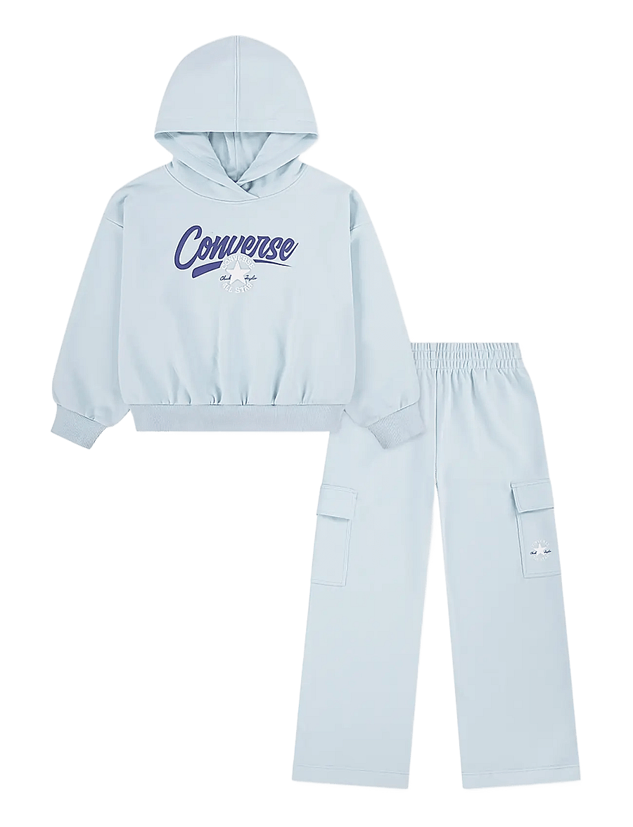 Converse - CNVG HOODIE AND CARGO PANT SET - trainingsanzug - grey - 0