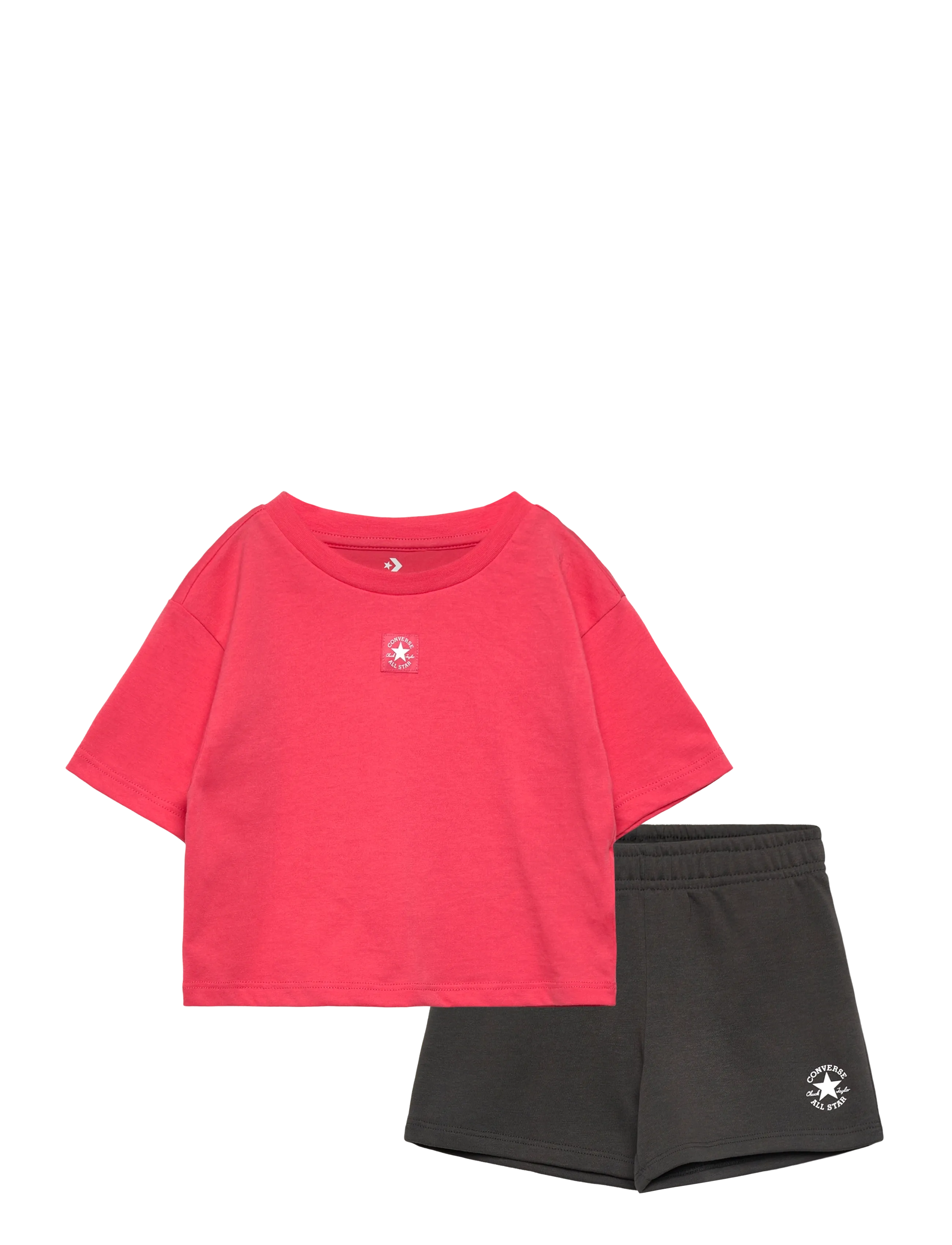 Converse CNVG BOXY TEE AND SHORT SET - Set - BLACK / grey