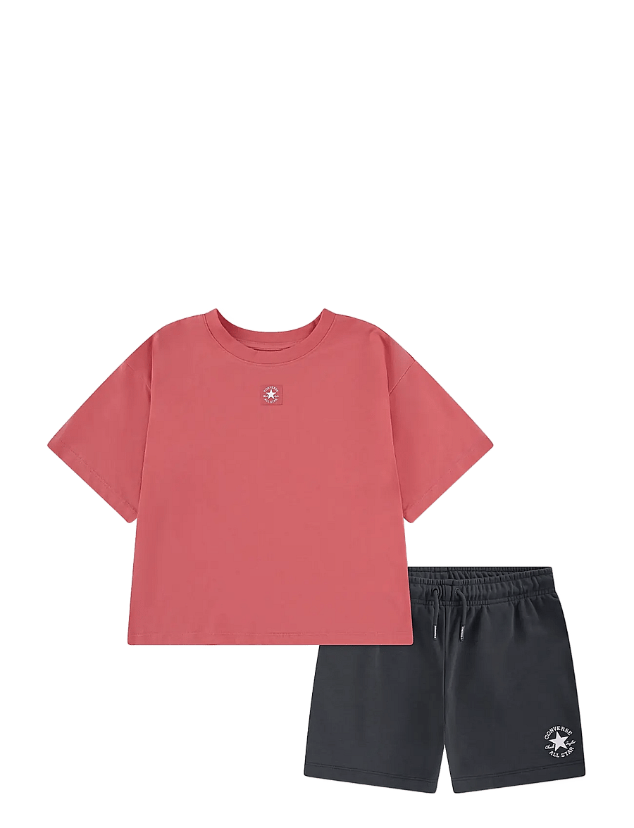 Converse - CNVG BOXY TEE AND SHORT SET - 2-teilige sets - black - 0