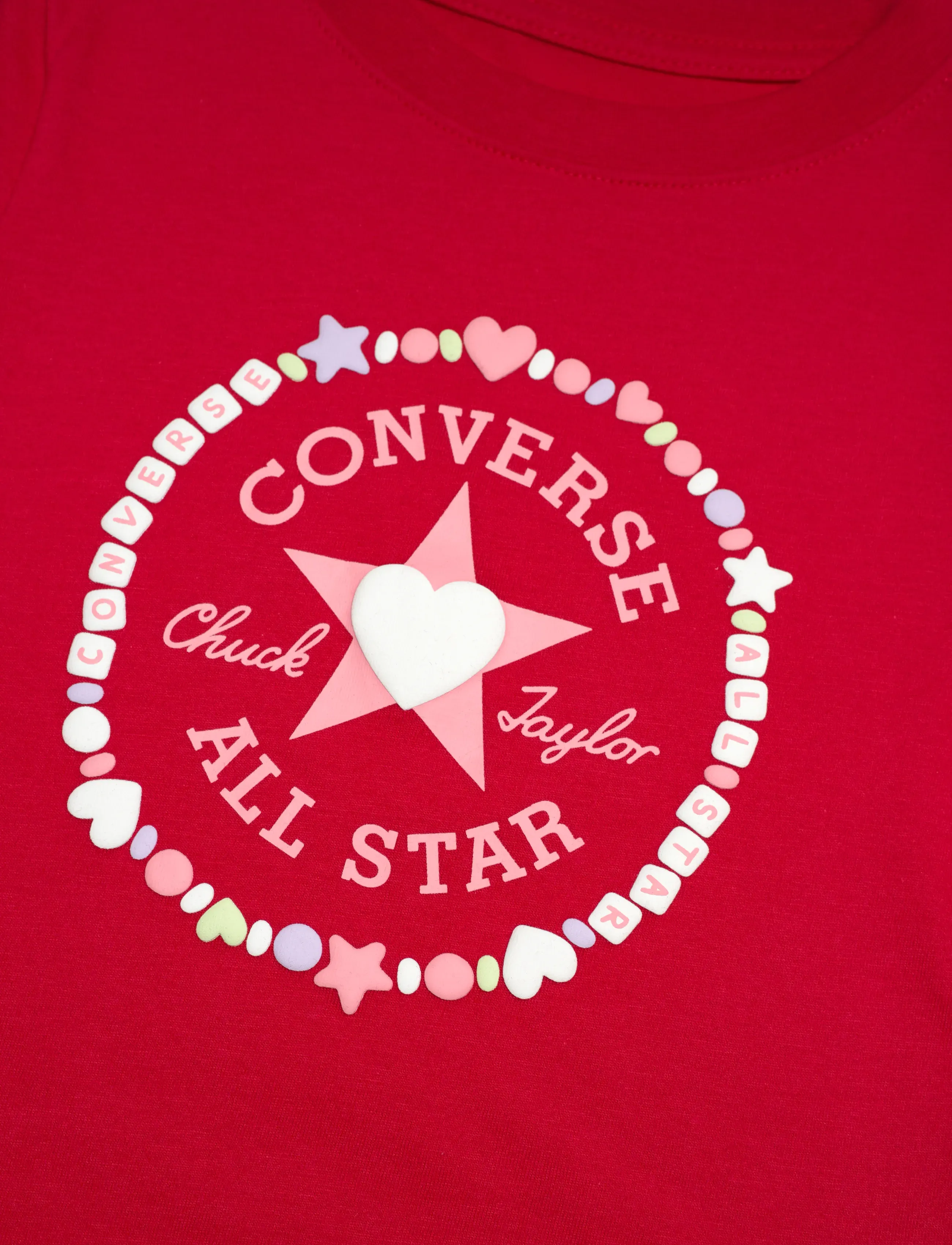 Converse - S/S TEE - stutterma bolir - converse red - 2