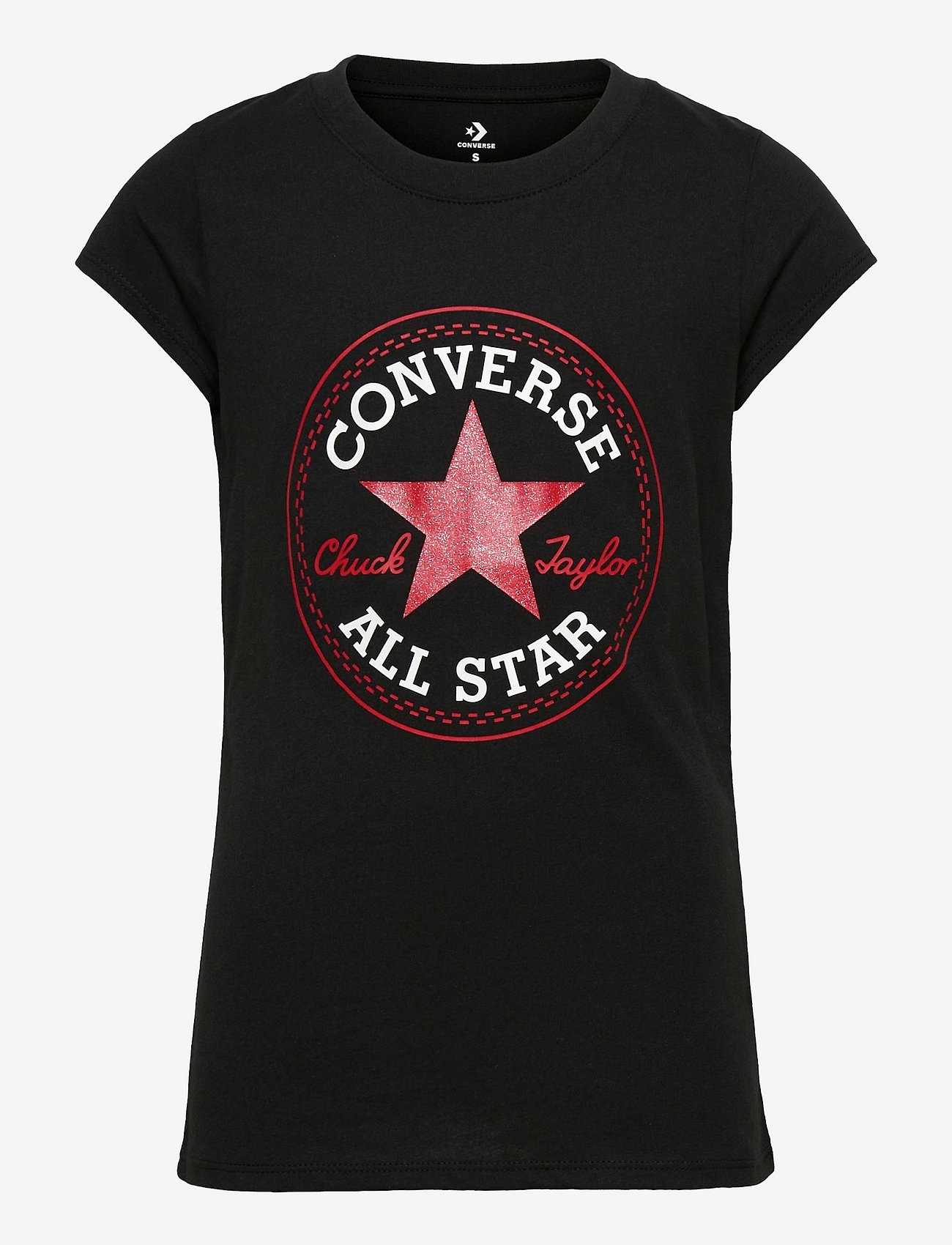 Converse - CHUCK PATCH TEE - marškinėliai trumpomis rankovėmis - black(white) - 0