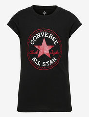 Converse - CHUCK PATCH TEE - marškinėliai trumpomis rankovėmis - black(white) - 0
