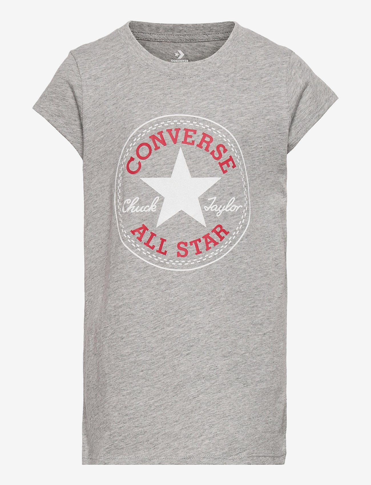 Converse - CHUCK PATCH TEE / CHUCK PATCH TEE - kortärmade t-shirts - dk grey heather - 0