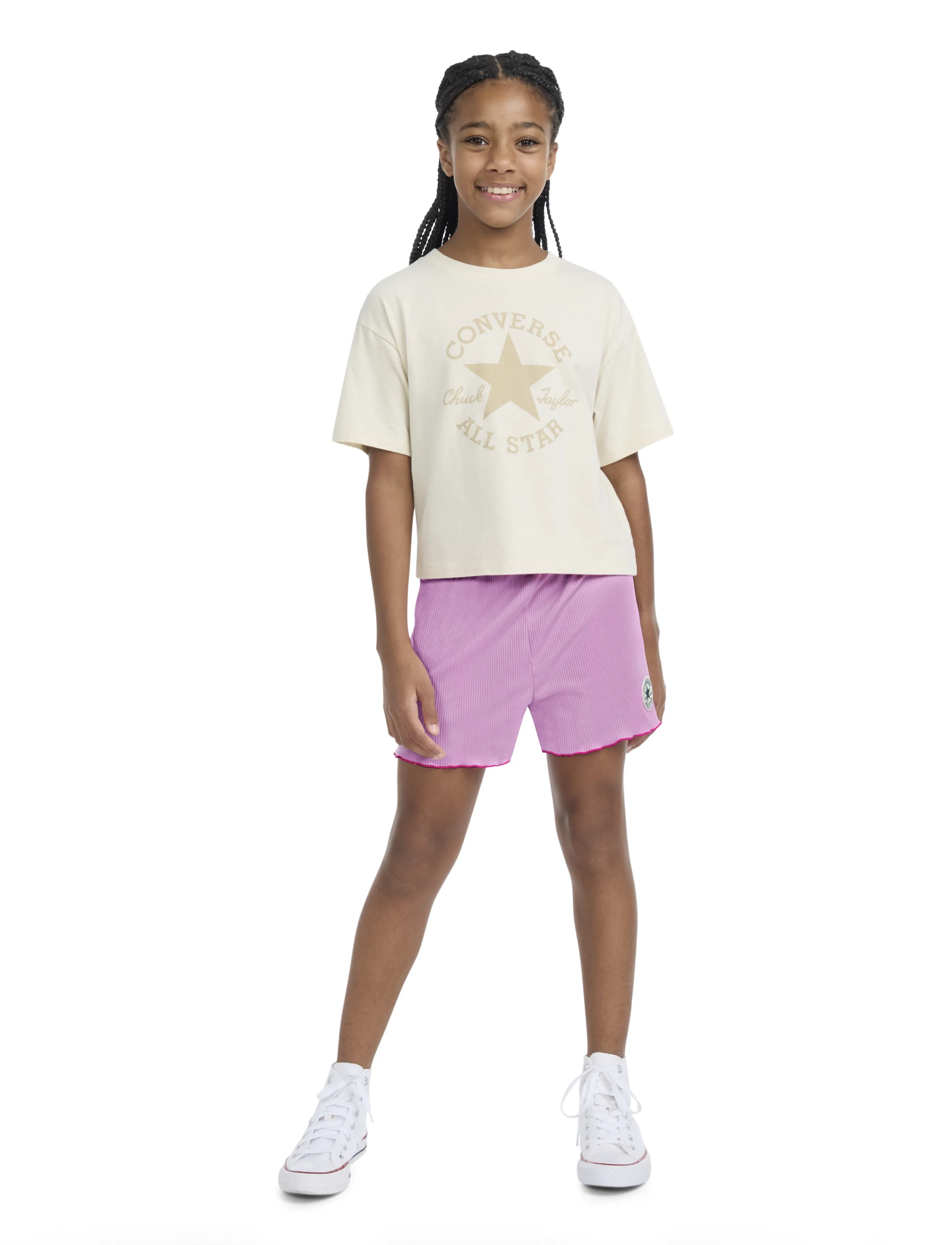 Converse - FS-SHORTS - sweatshorts - beyond pink - 4