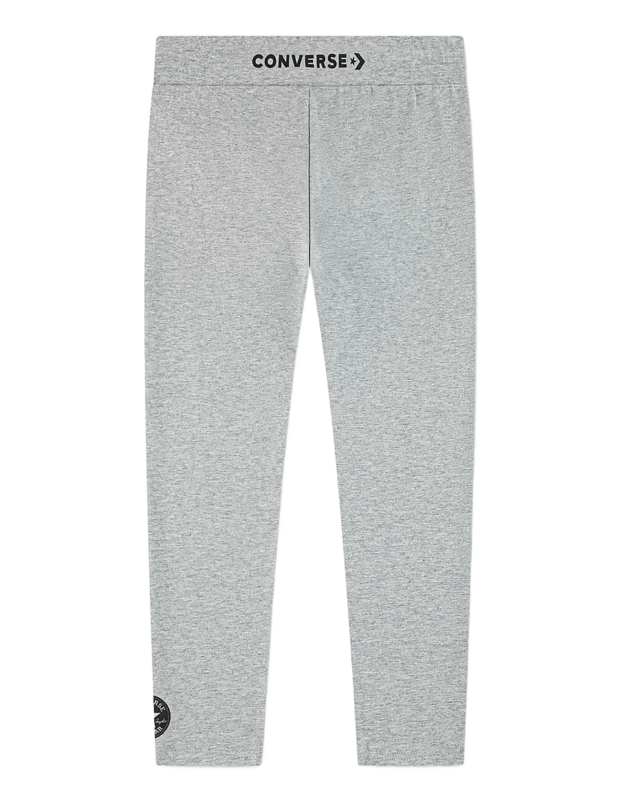 Converse - LE-KNIT LEGGING - leggings - dk grey heather - 1