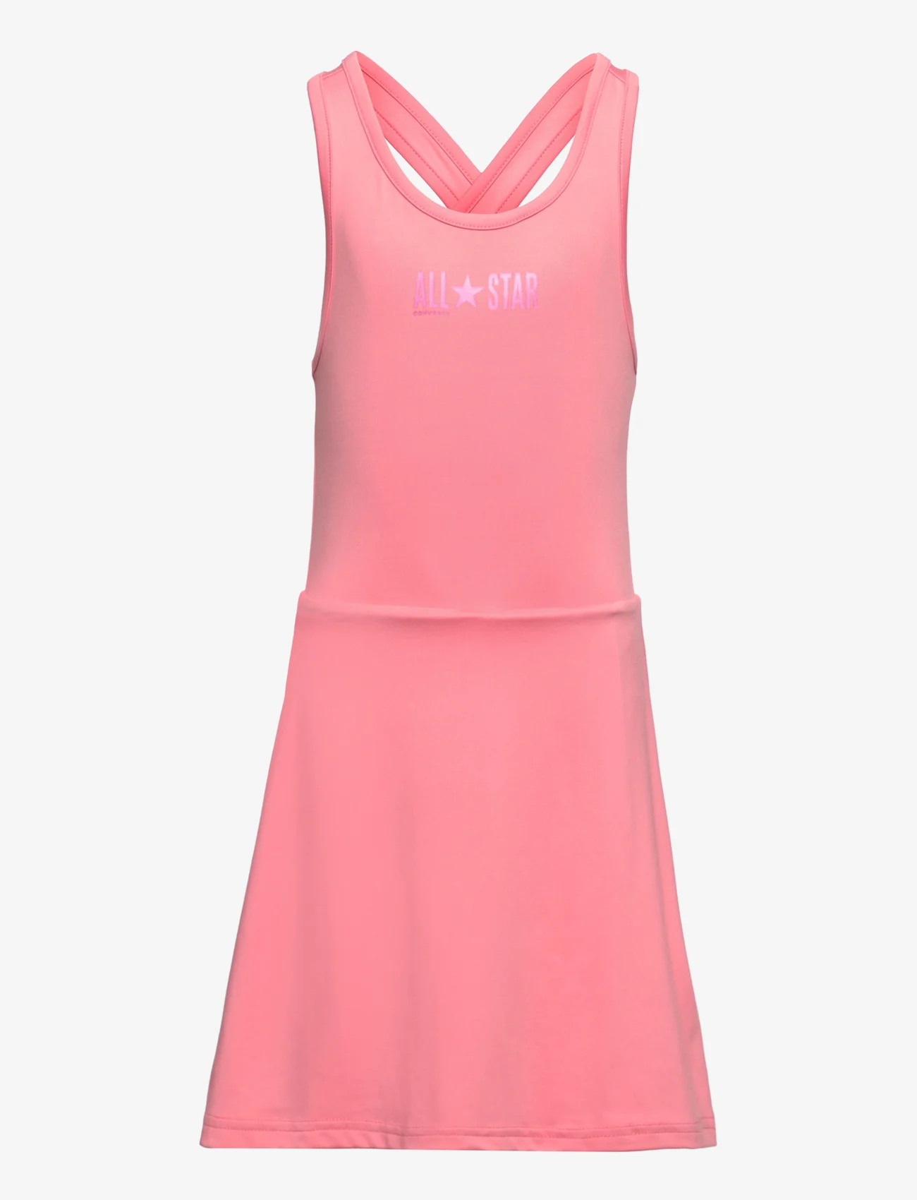 Converse - ALL STAR BIKER SHORT DRESS - kjoler uten ermer i avslappet stil - lawn flamingo - 0