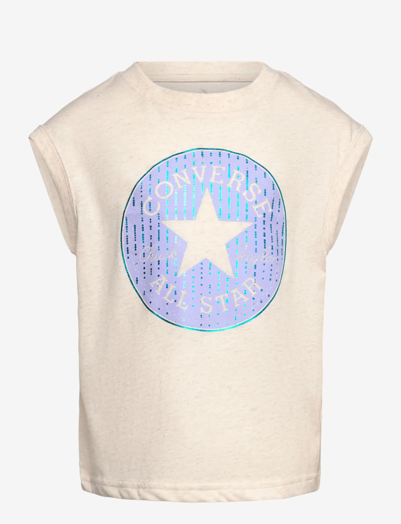 Converse - KT-S/S KNIT TOP - tank tops - beige - 0