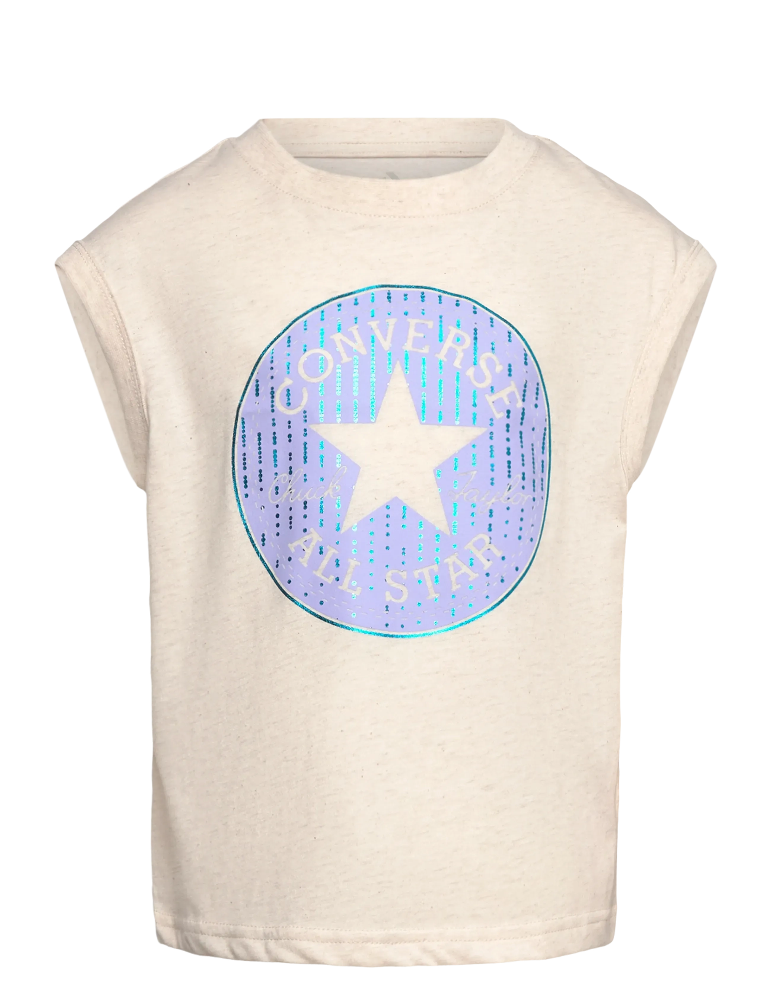 Converse KT-S/S KNIT TOP - Teens 140-182 - BEIGE / beige