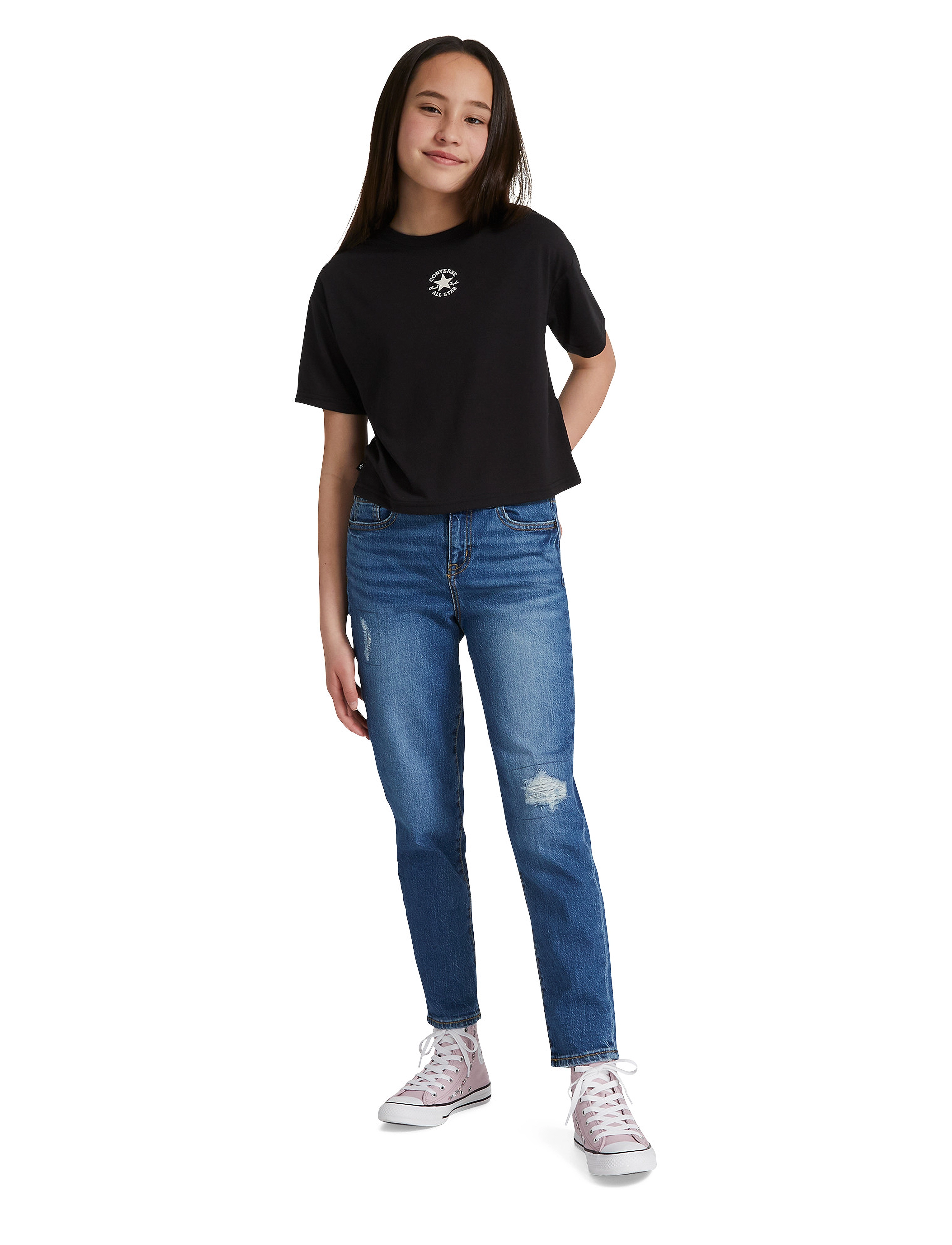 Converse - KT-S/S KNIT TOP - black - 4