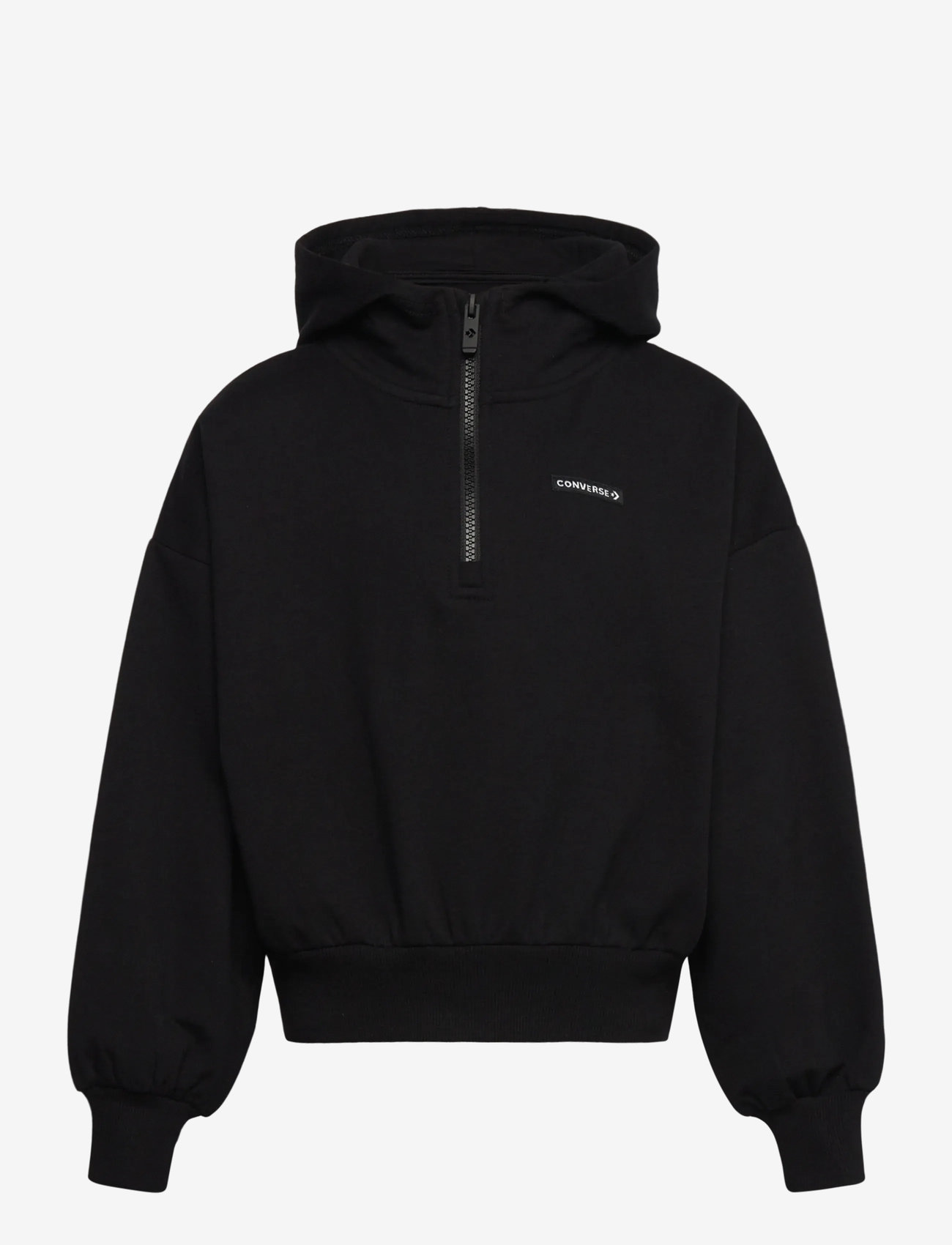 Converse - PO-PULL-OVER HOODY - huvtröjor - black - 0