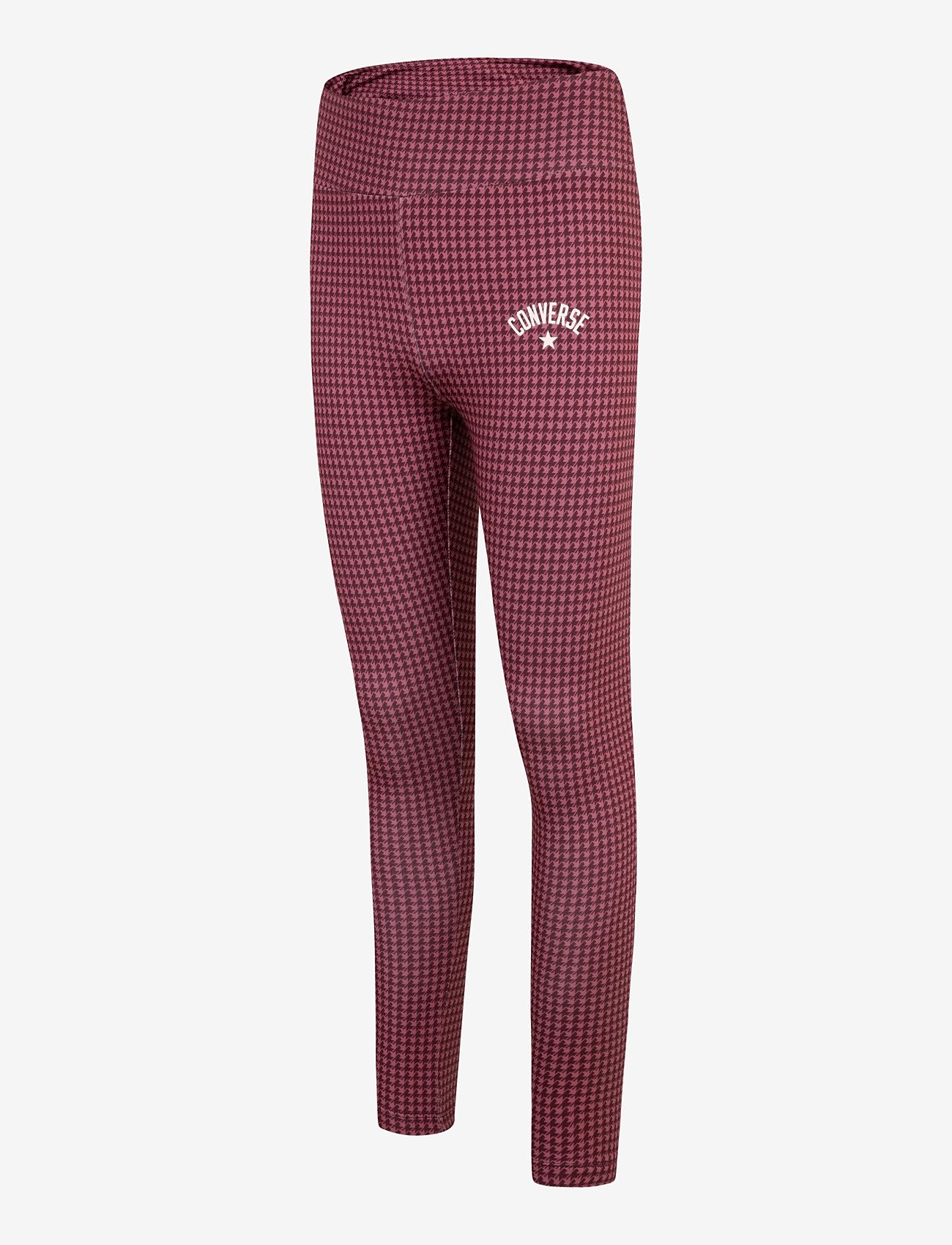 Converse - Converse High Rise Printed Leggings - retuusid - deep bordeaux - 0