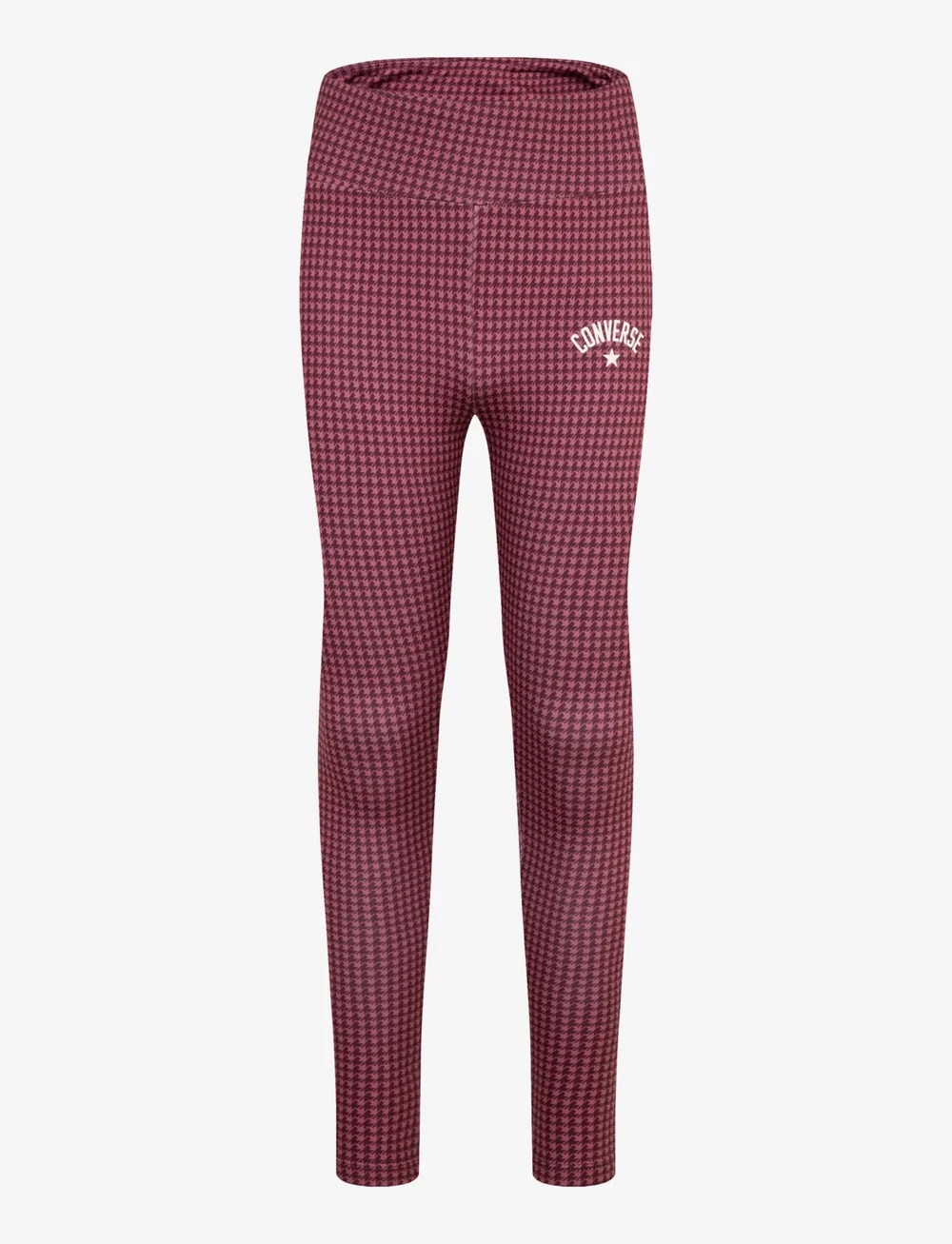 Converse - Converse High Rise Printed Leggings - leggings - deep bordeaux - 4