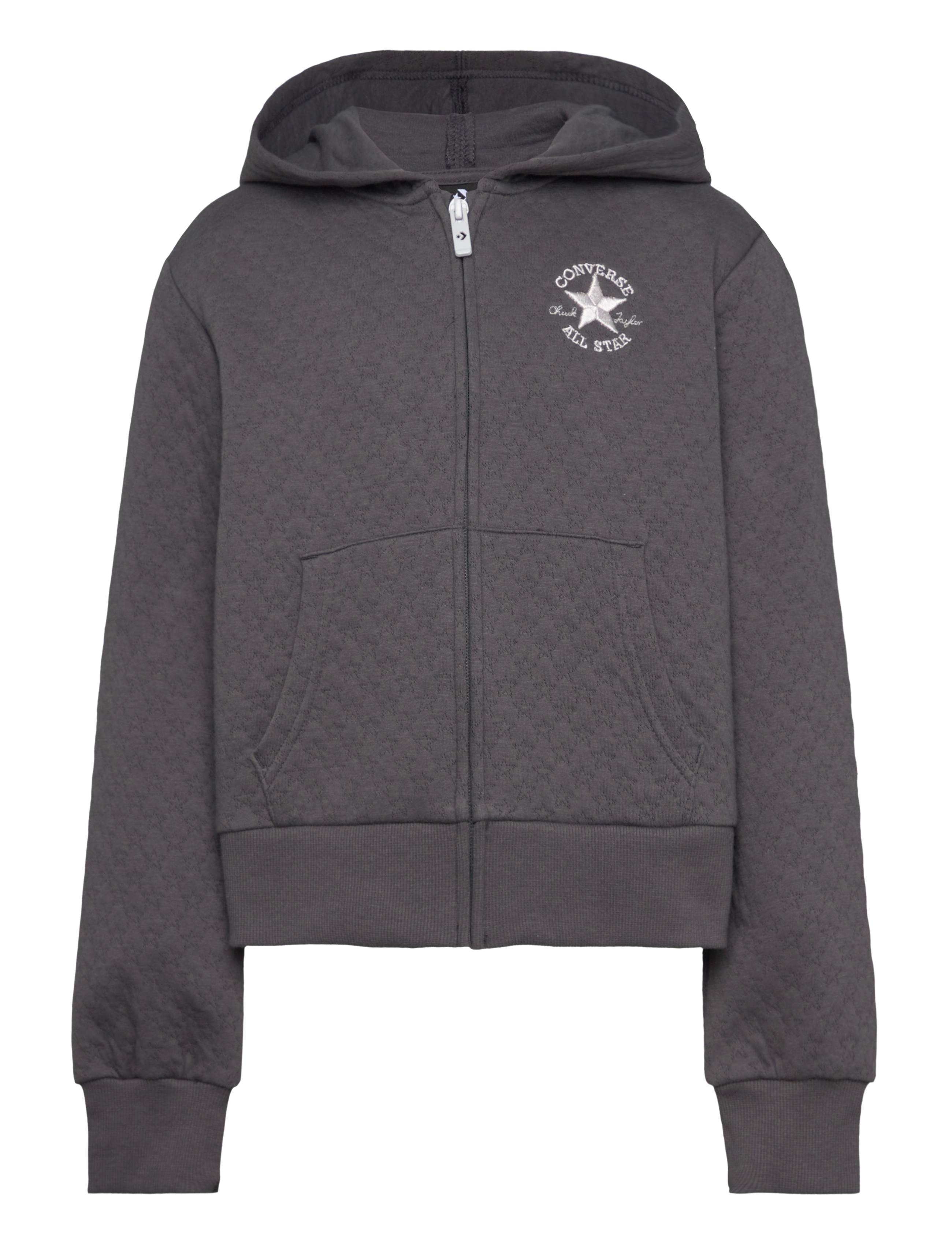 CNVG STAR POINTELLE FULL ZIP H - DARK MATTER