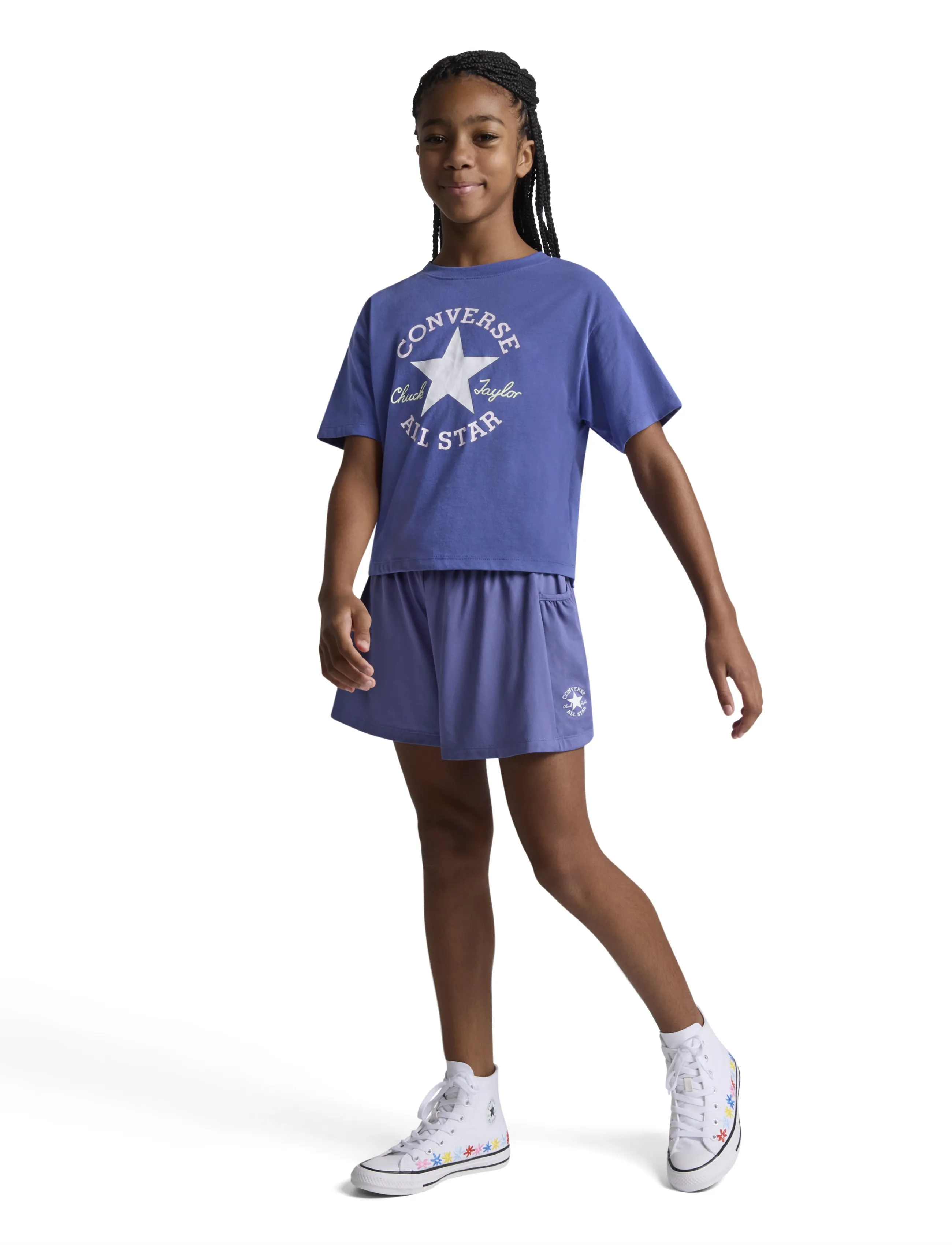 Converse - CNVG S/S DISSECTED CTP T-SHIRT - lühikeste varrukatega t-särgid - blue - 5