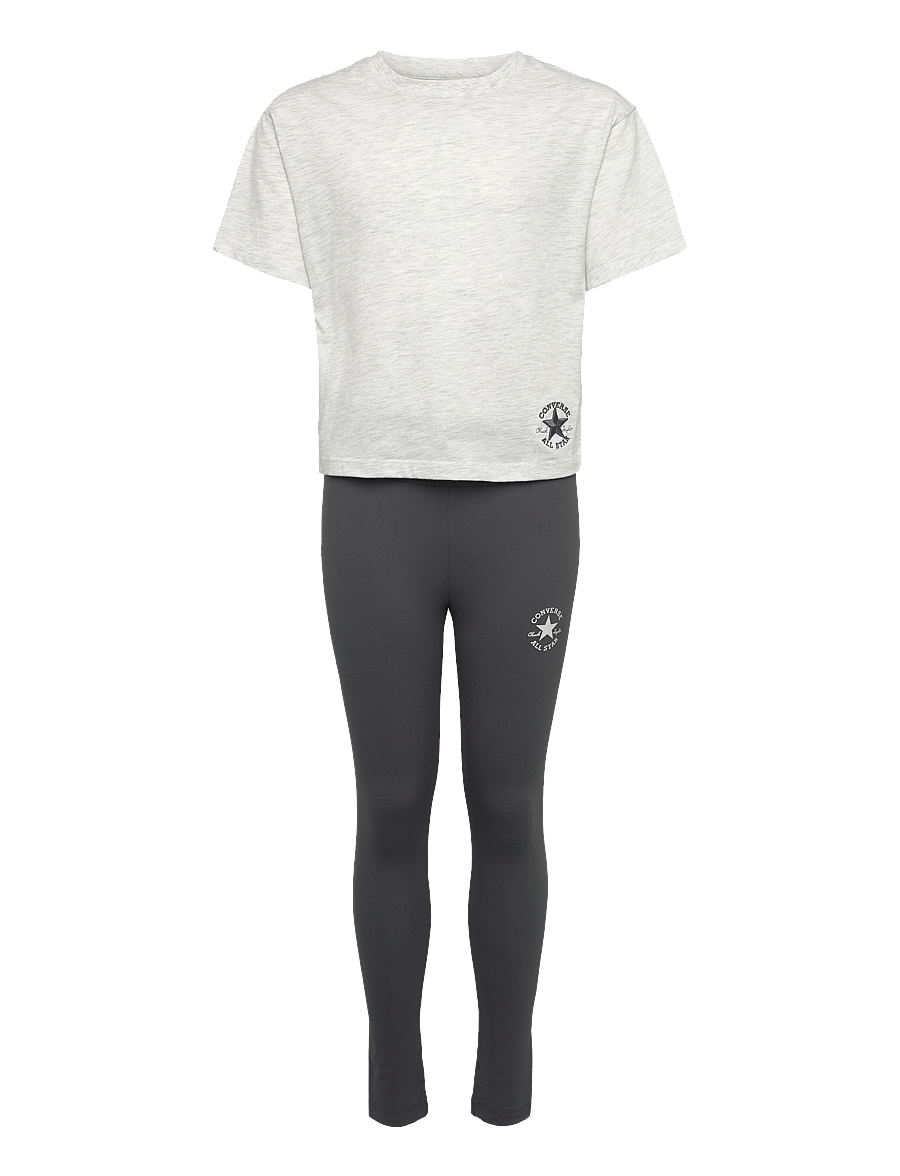 Converse - CNVG BOXY TEE & LEGGING SET - 2-teilige sets - dark matter - 0