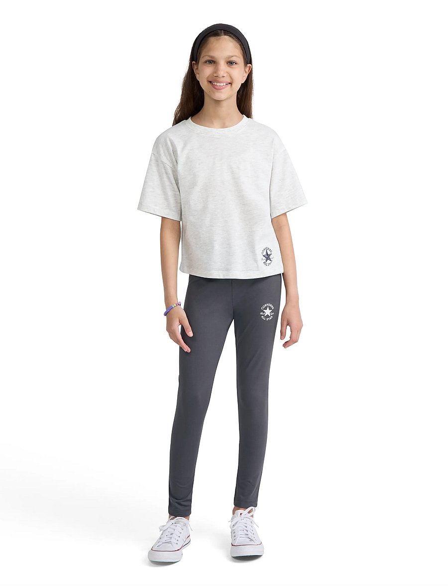 Converse - CNVG BOXY TEE & LEGGING SET - najniższe ceny - dark matter - 0