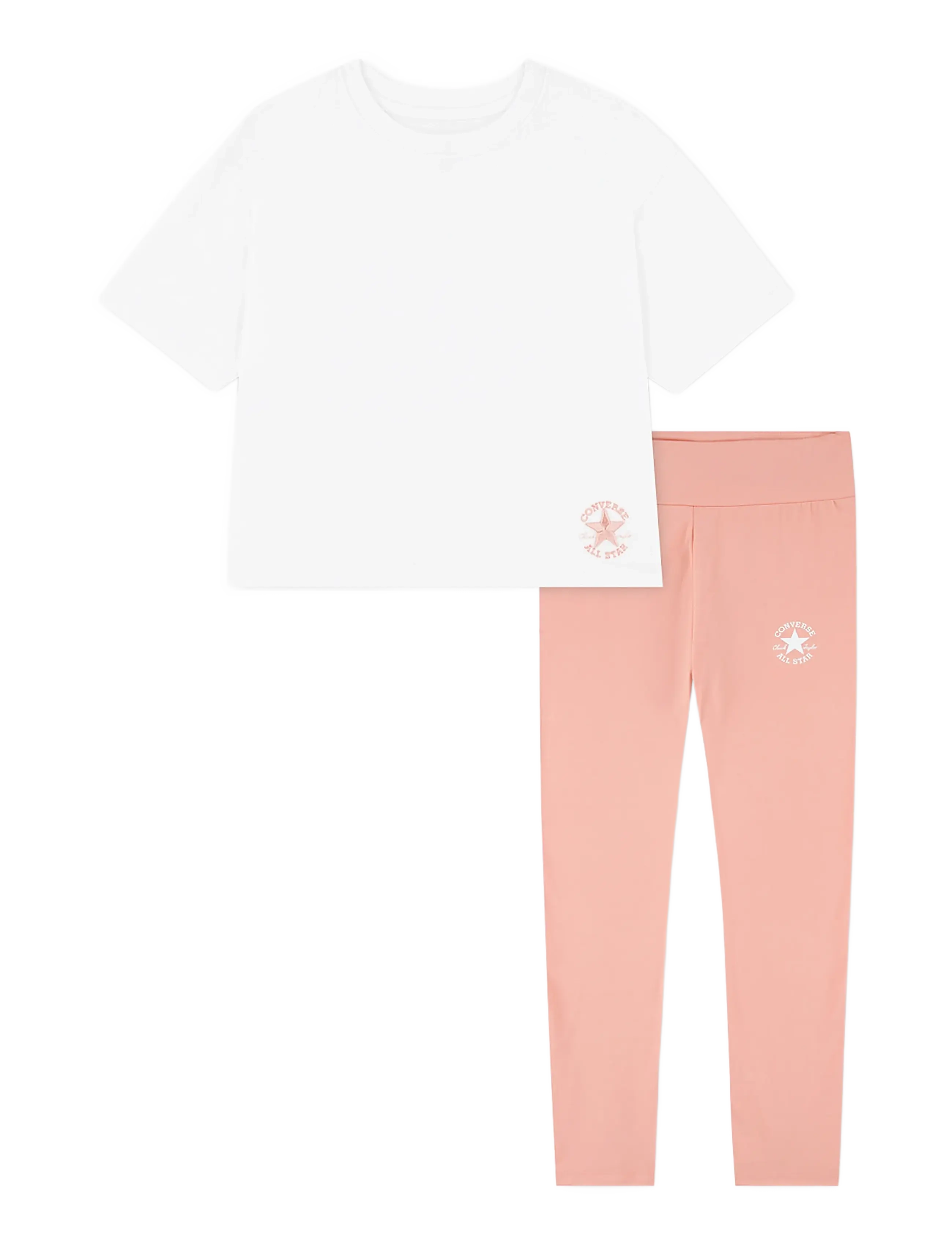 Converse CNVG BOXY TEE & LEGGING SET - Vaata kõiki - FLAMINGO FADE / coral