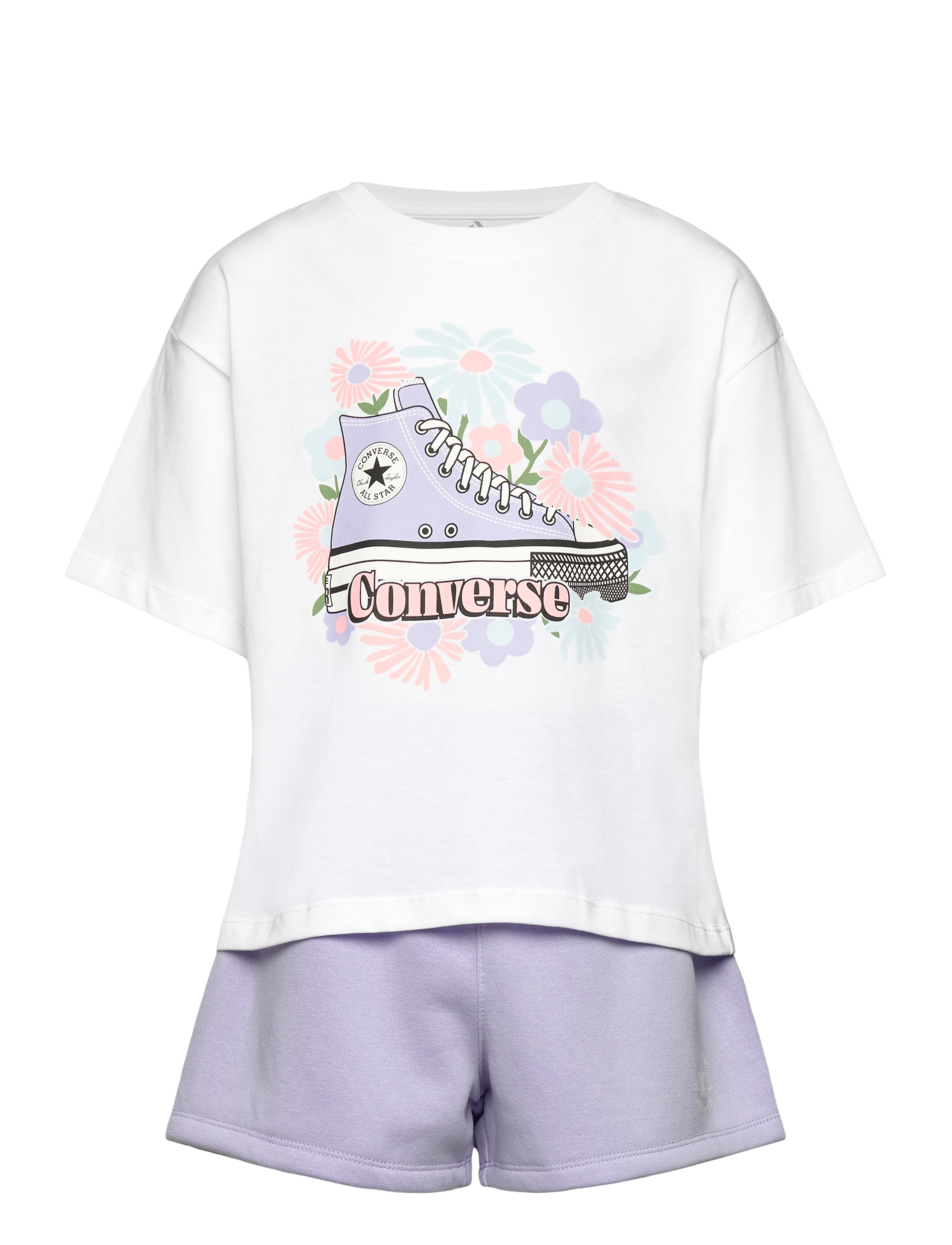 KS-KNIT SHORT SET - VIOLET HEAT