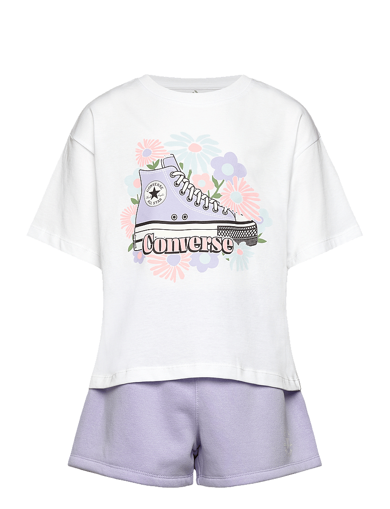 Converse - KS-KNIT SHORT SET - divdaļīgi komplekti - violet heat - 0