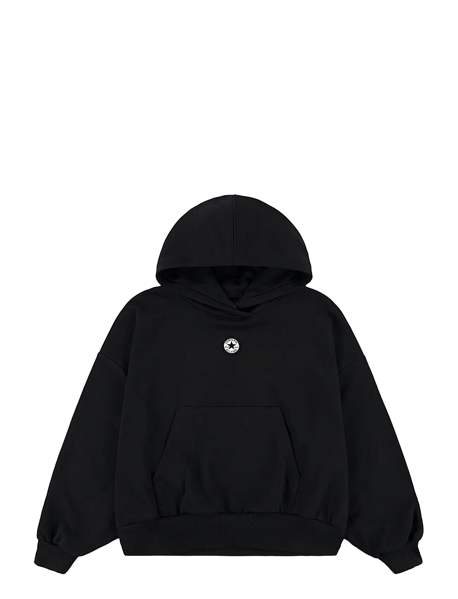 Converse - PO-PULL-OVER HOODY - bluzy z kapturem - black - 0