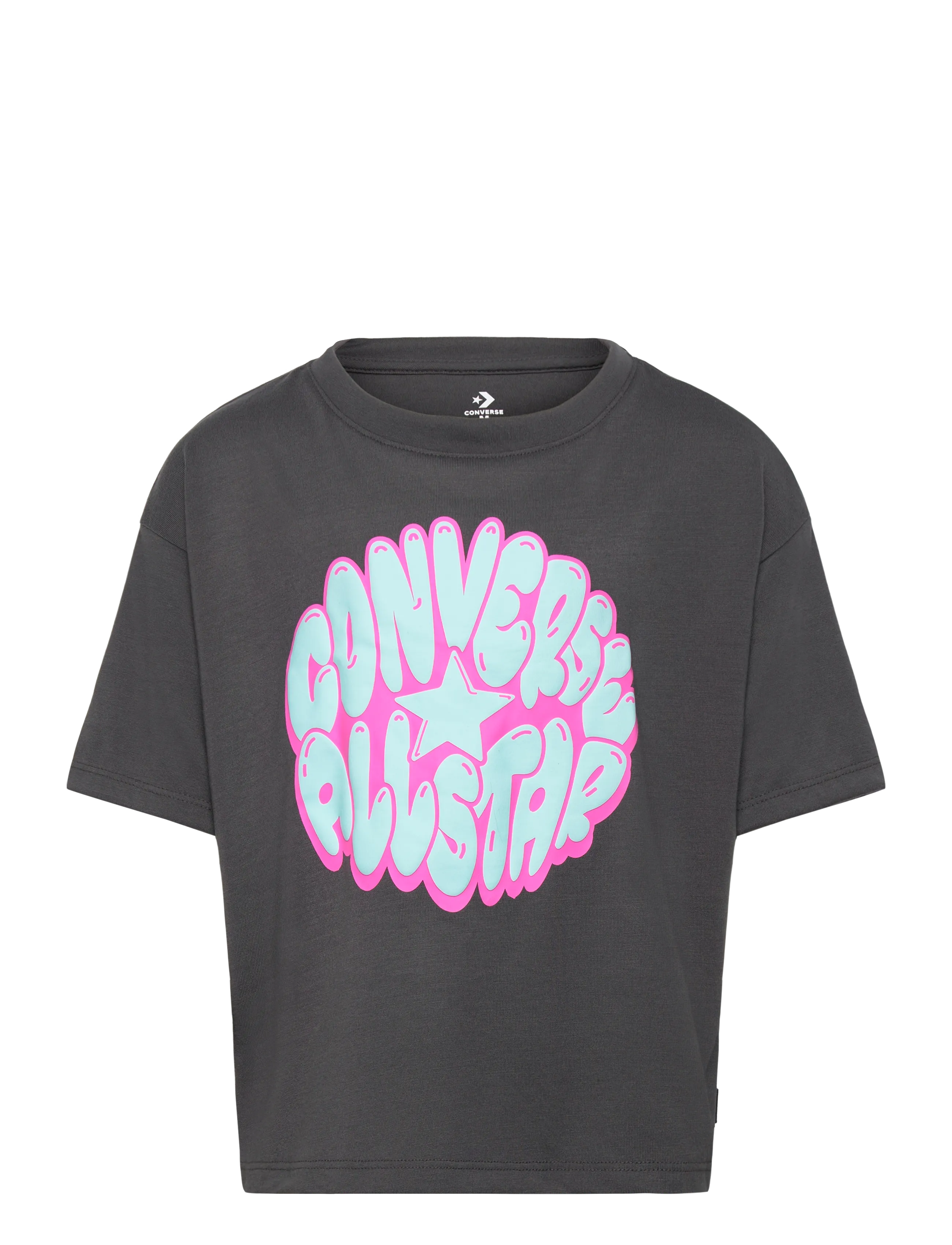Converse CNVG BUBBLE GRAPHIC BOXY TEE - Toppe og t-shirts - BLACK / black