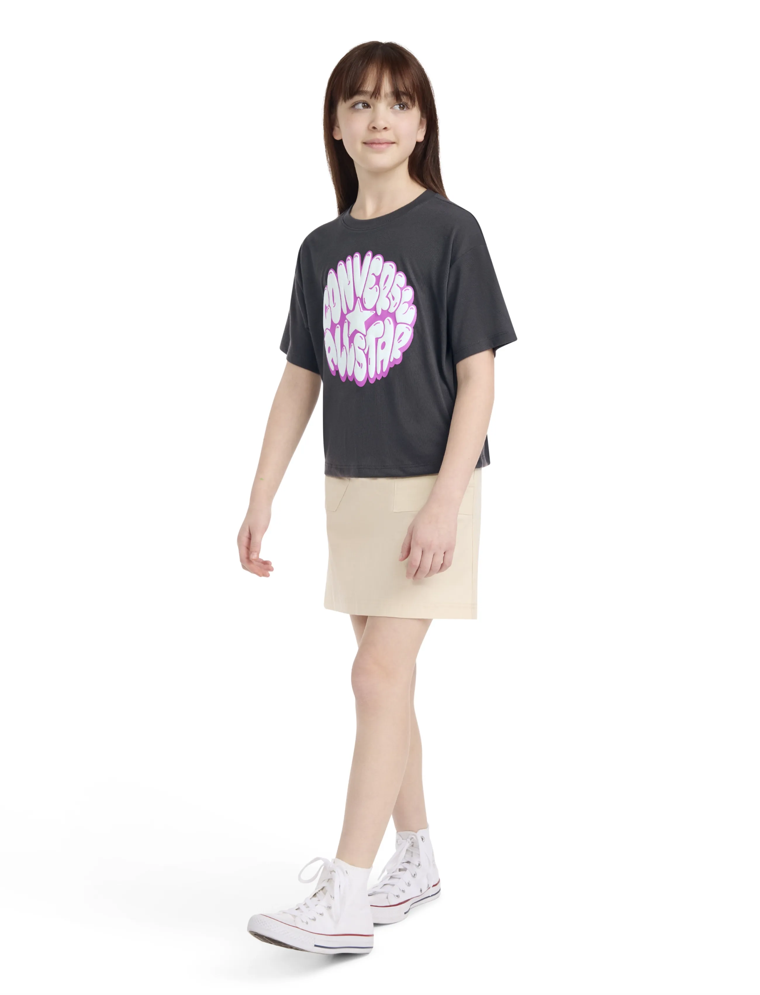 Converse - CNVG BUBBLE GRAPHIC BOXY TEE - sportoberteile - black - 4
