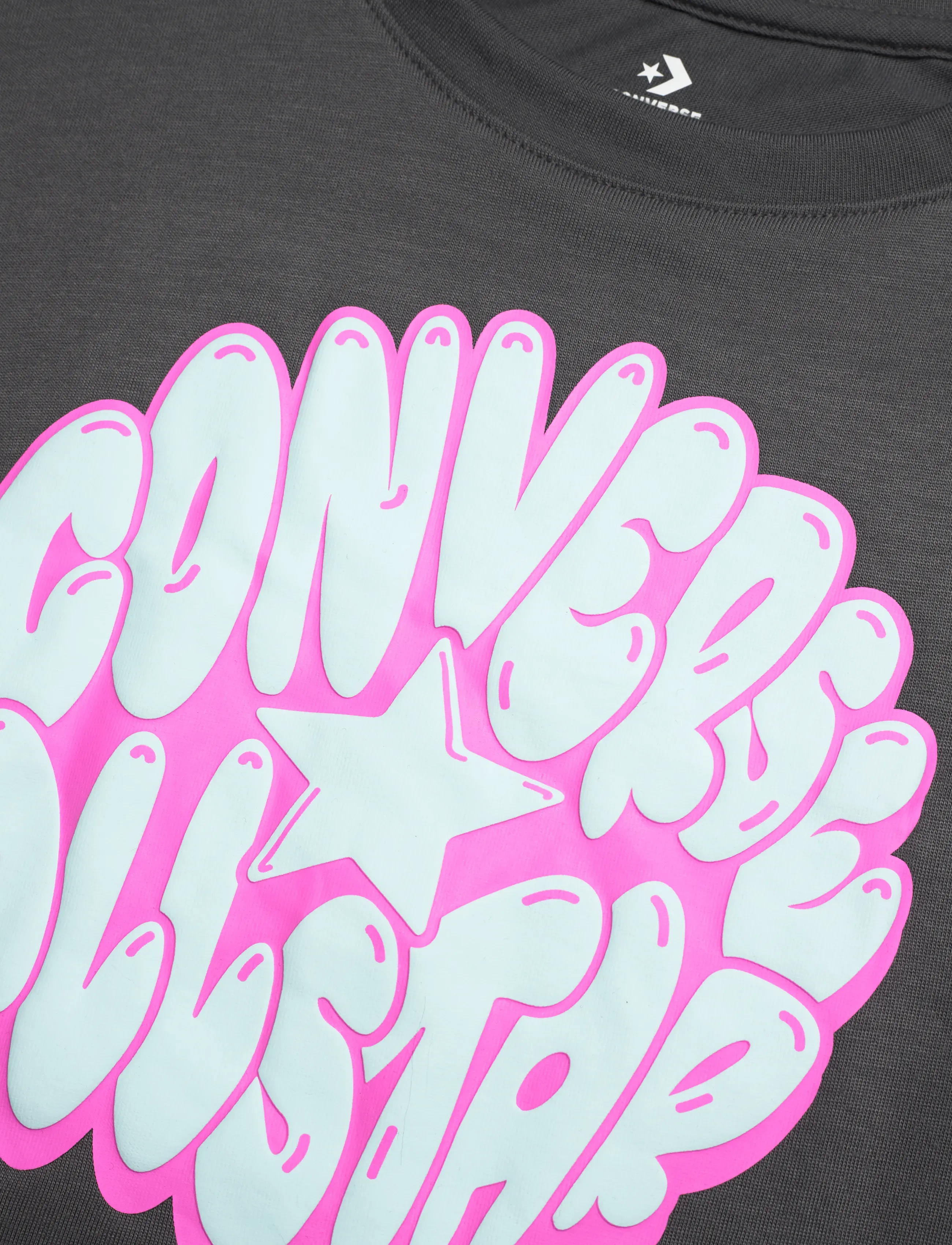 Converse - CNVG BUBBLE GRAPHIC BOXY TEE - sports tops - black - 2