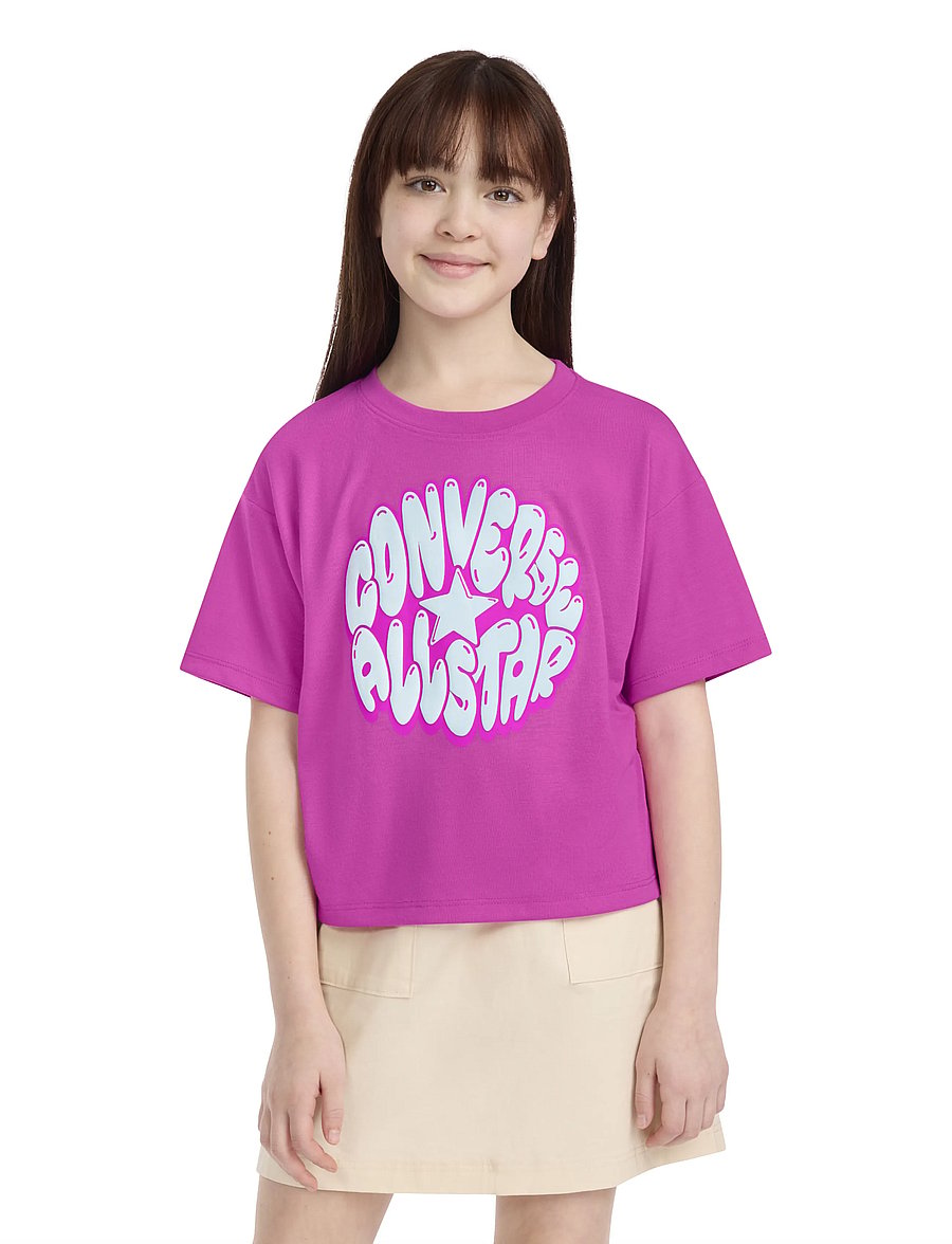Converse - CNVG BUBBLE GRAPHIC BOXY TEE - sporta topi - purple - 0
