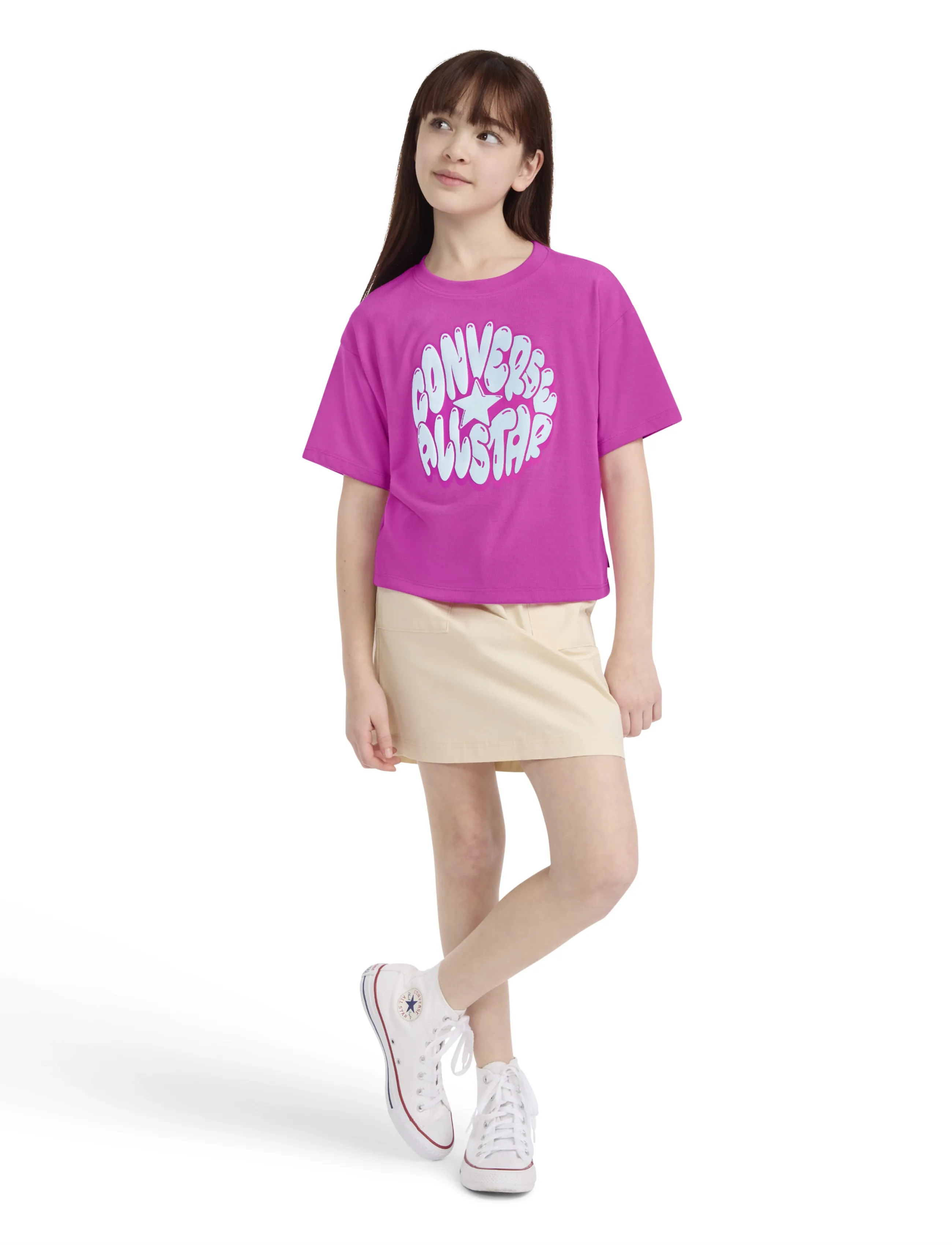 Converse - CNVG BUBBLE GRAPHIC BOXY TEE - sporditopid - purple - 4