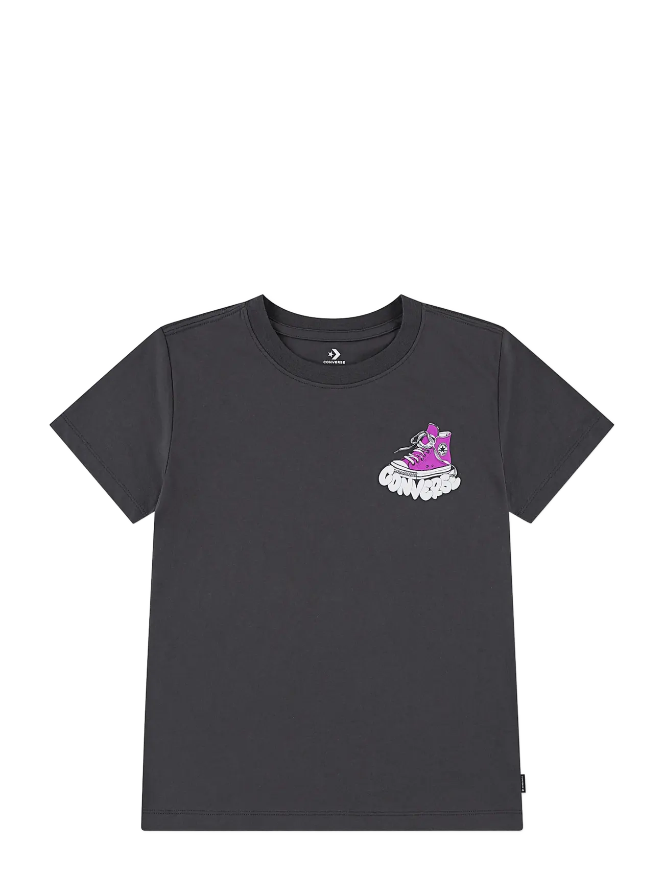 Converse Cnvg Bubble Sneaker Gfx Tee, Børn, Grafisk T-Shirt, Sort, Str: 140/152