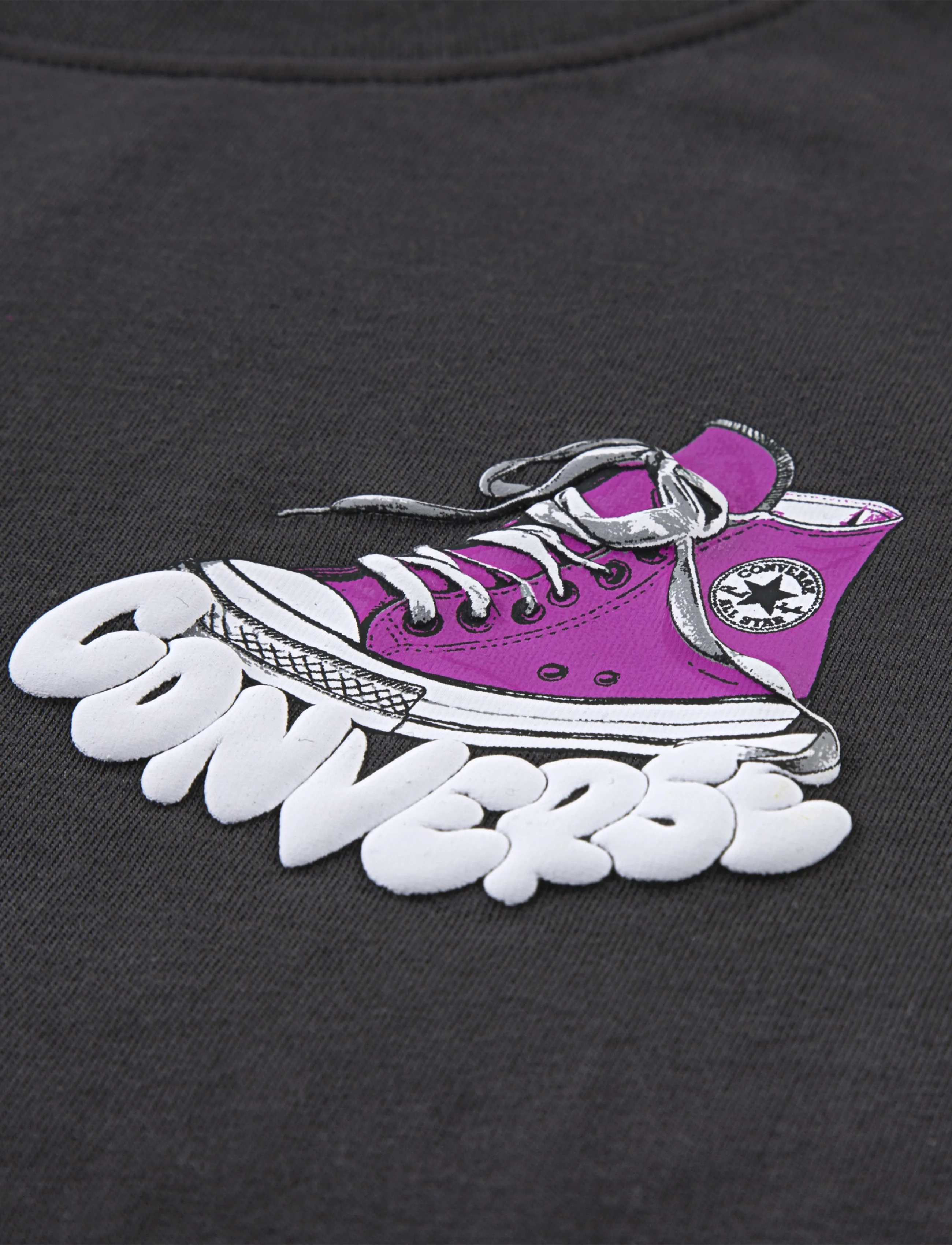 Converse - CNVG BUBBLE SNEAKER GFX TEE - kurzärmelig - black - 3