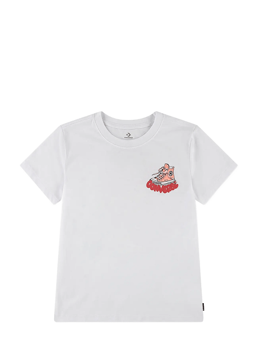 Converse - CNVG BUBBLE SNEAKER GFX TEE - short-sleeved t-shirts - white - 0