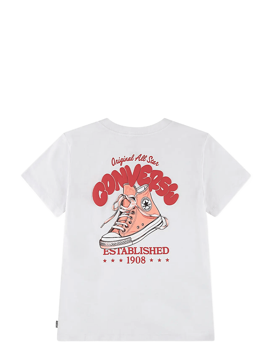 Converse - CNVG BUBBLE SNEAKER GFX TEE - short-sleeved t-shirts - white - 1