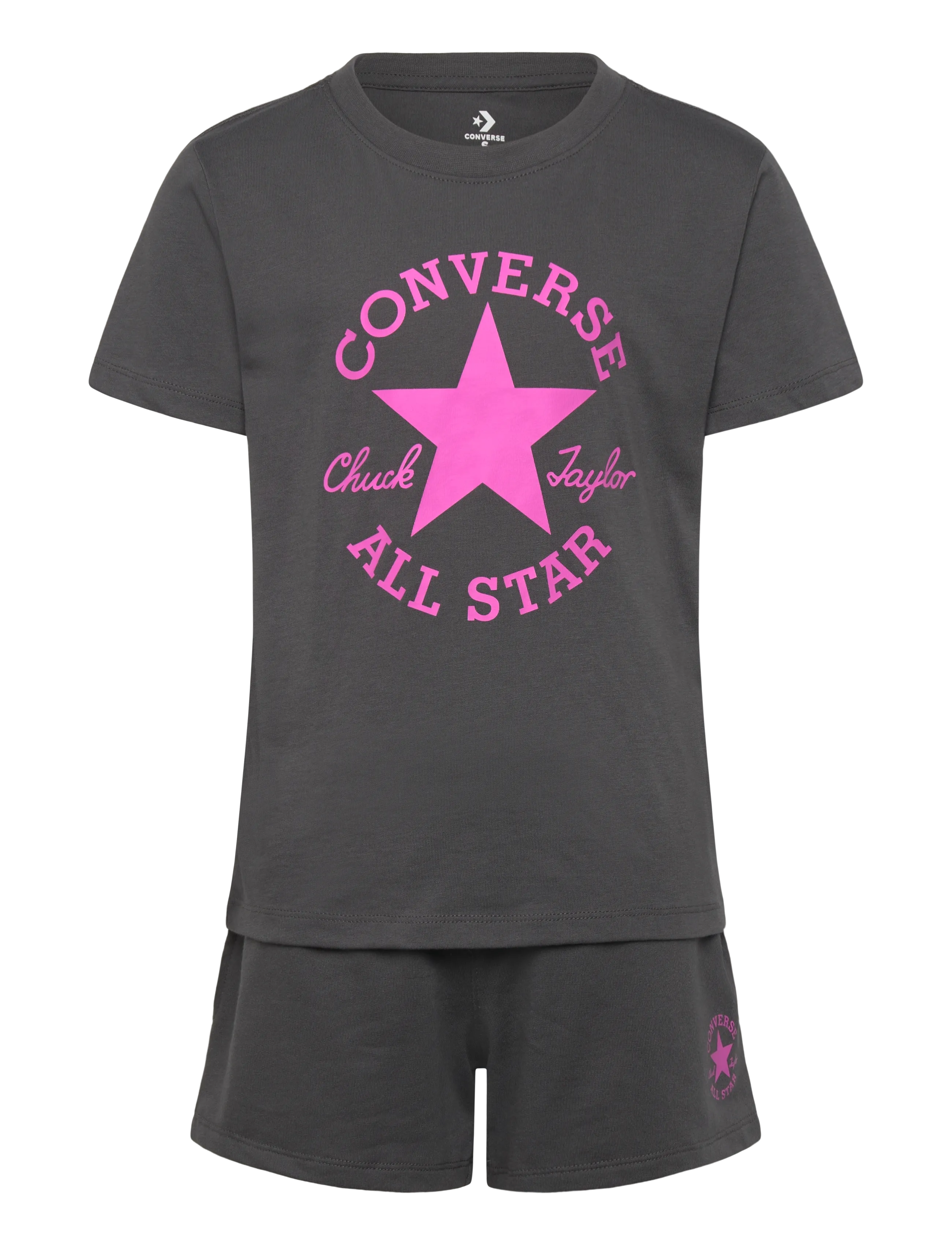 Converse CNVG DCTP CLASSIC TEE & SHORT - Osta suuruse järgi - PURPLE / grey